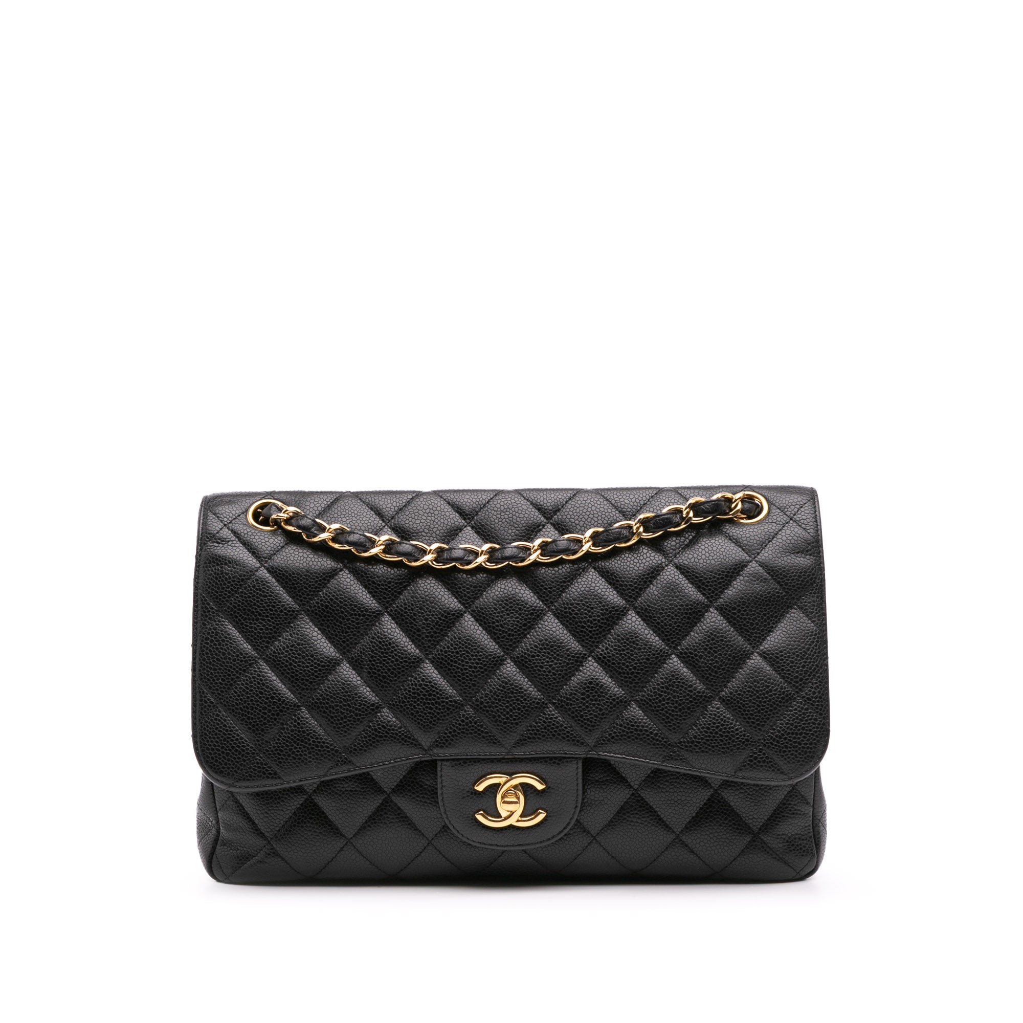 Chanel Jumbo Classic Caviar Double Flap - image 1