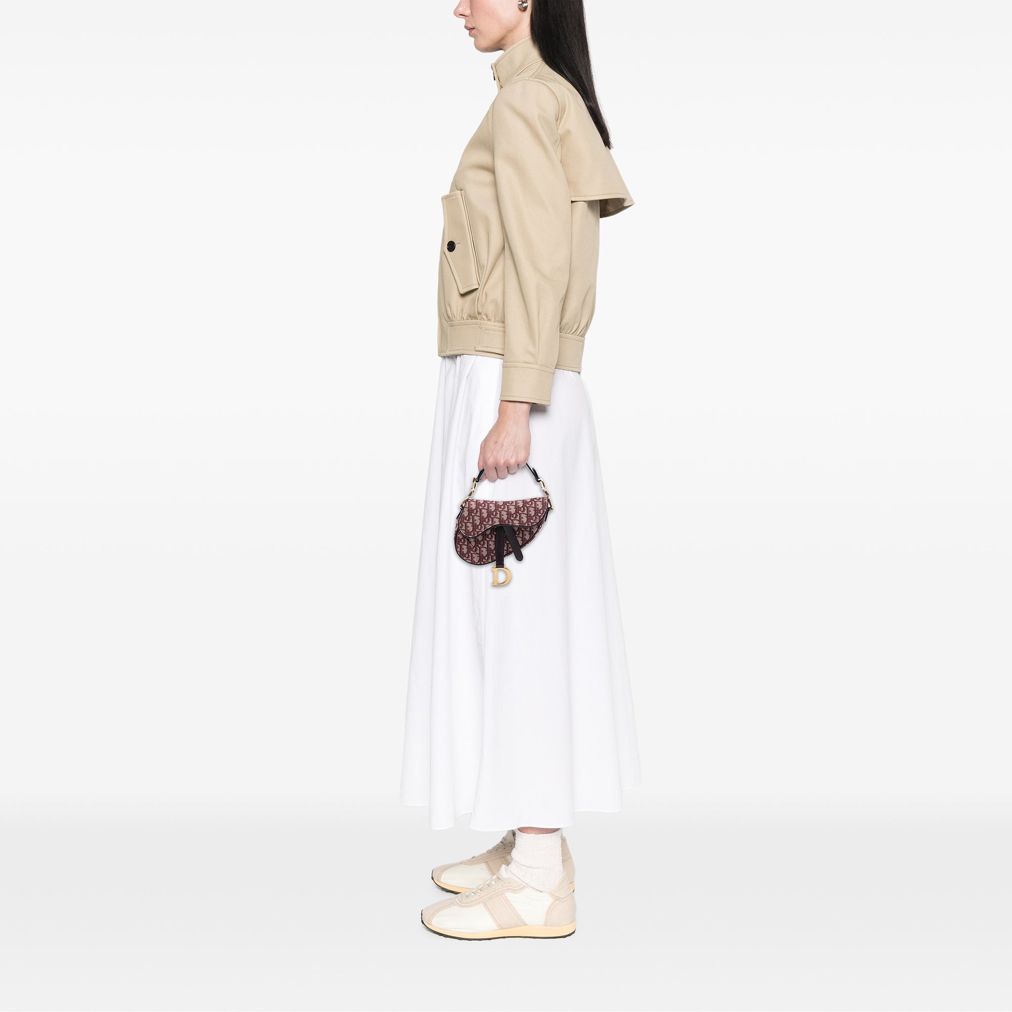 Dior Mini Oblique Canvas Saddle Bag - image 6