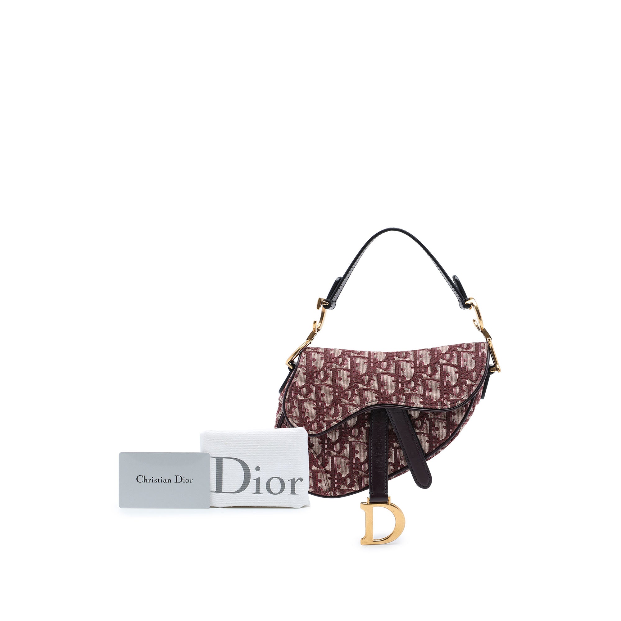Dior Mini Oblique Canvas Saddle Bag - image 7