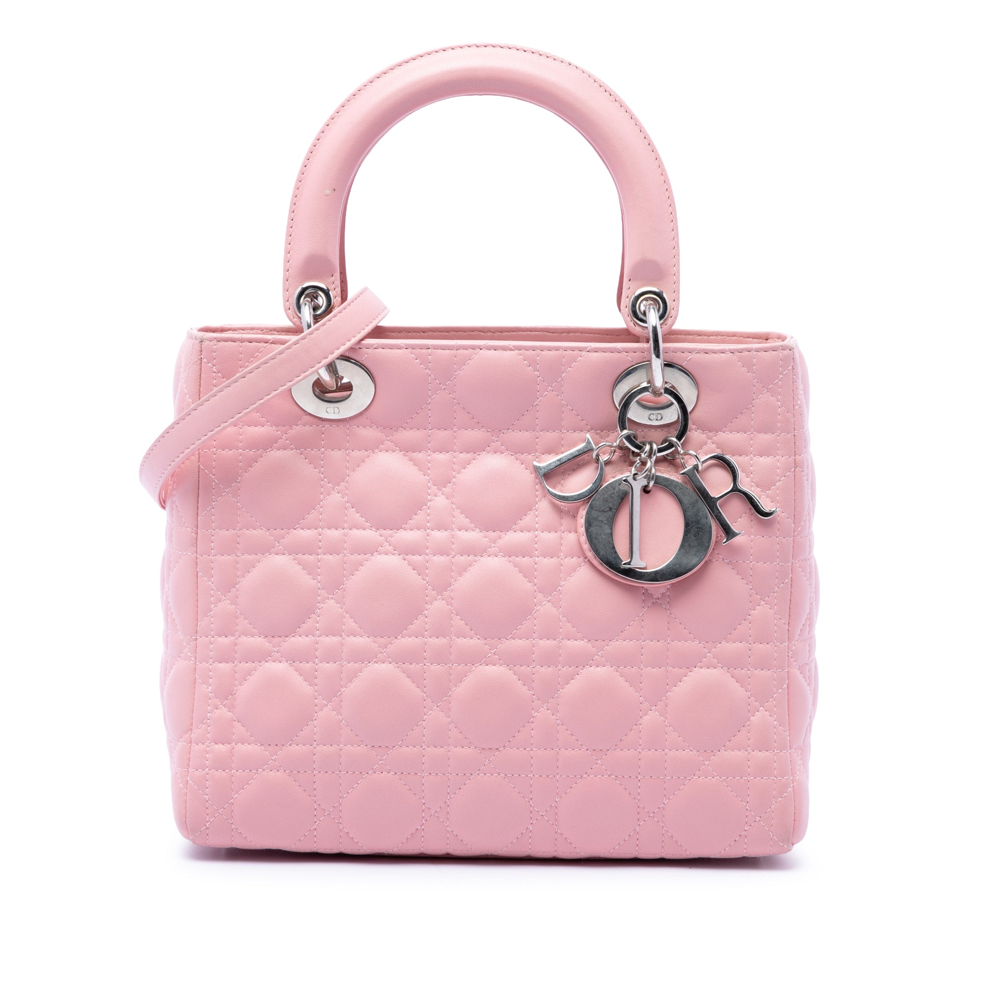 Dior Medium Lambskin Cannage Lady Dior - image 1
