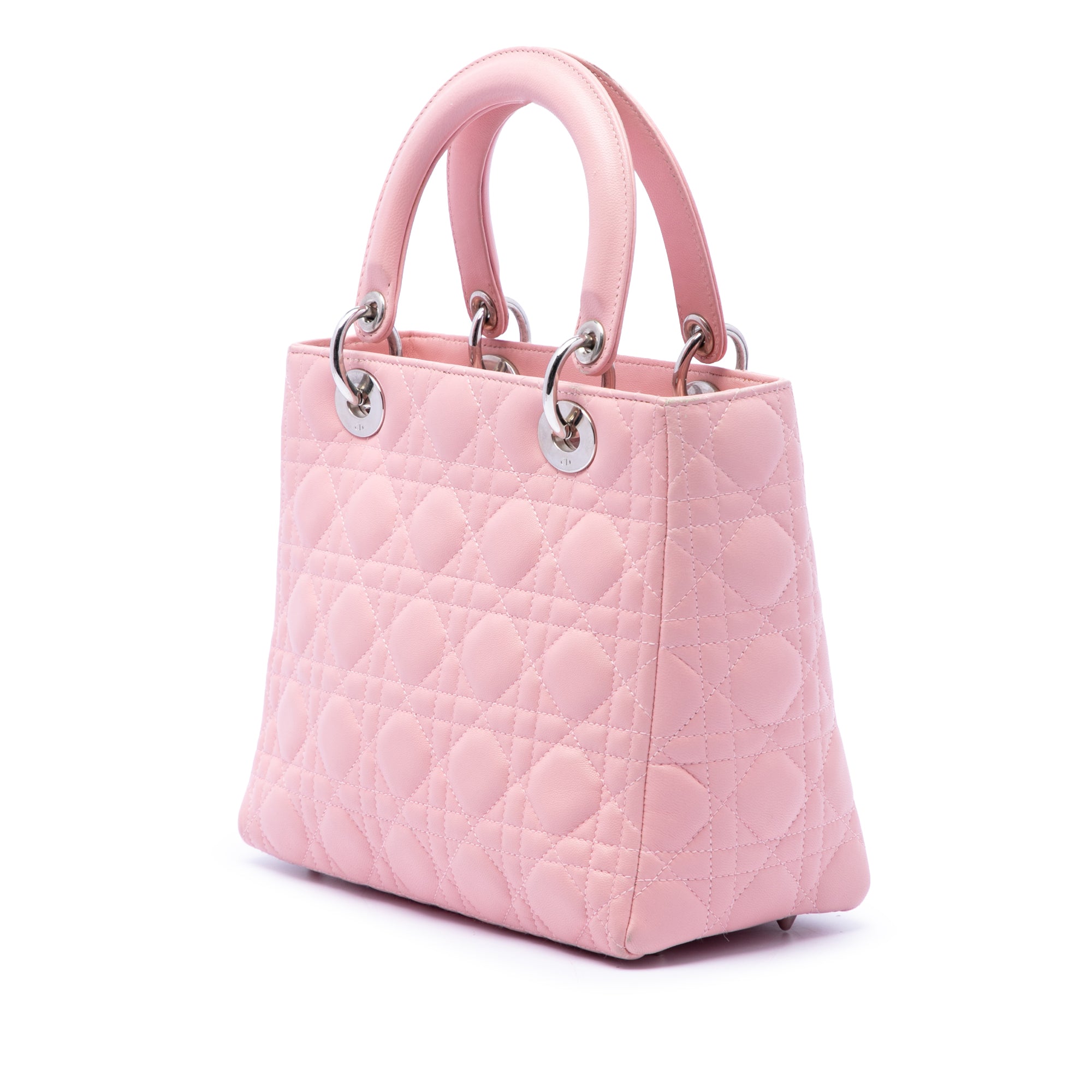 Dior Medium Lambskin Cannage Lady Dior - image 2