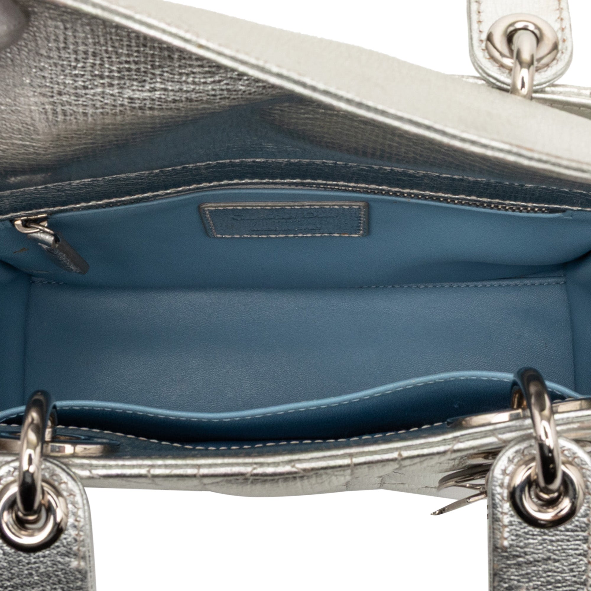 Dior Small Metallic Grained Calfskin Cannage My ABCDior Lady Dior - image 4