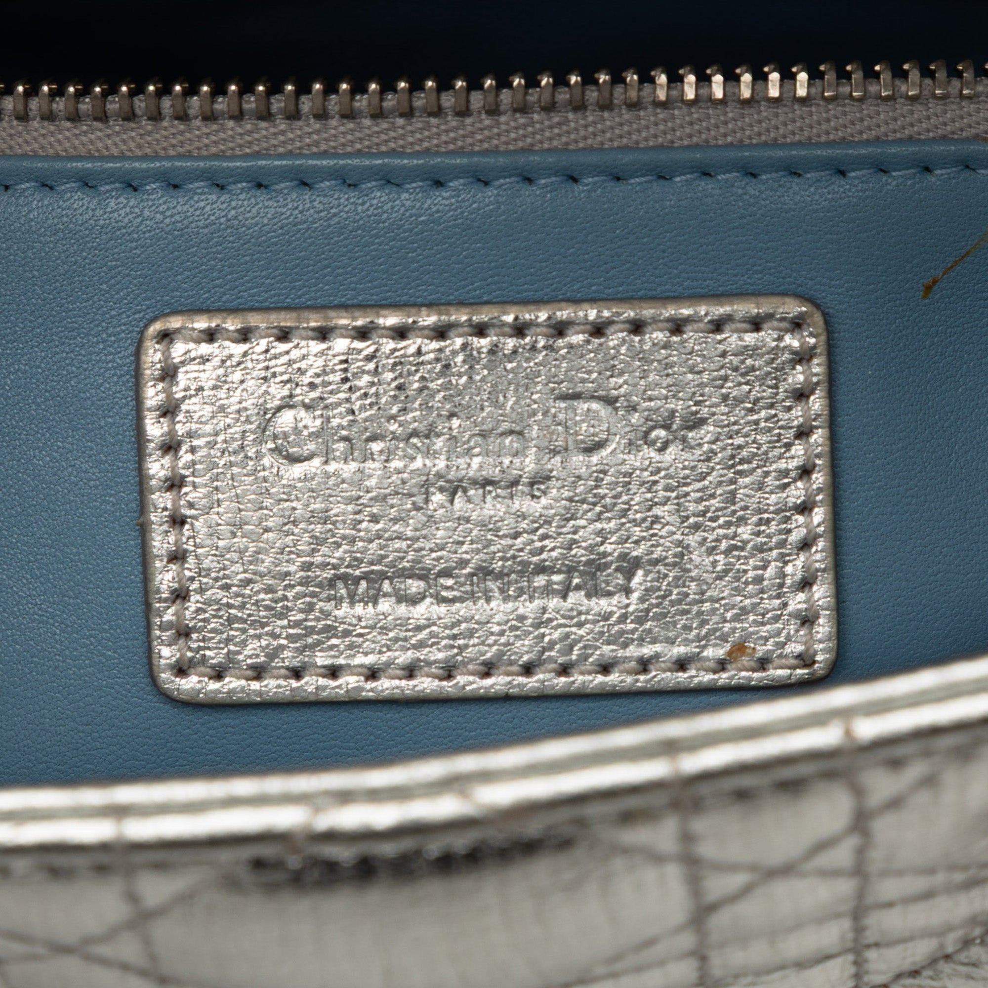 Dior Small Metallic Grained Calfskin Cannage My ABCDior Lady Dior - image 5
