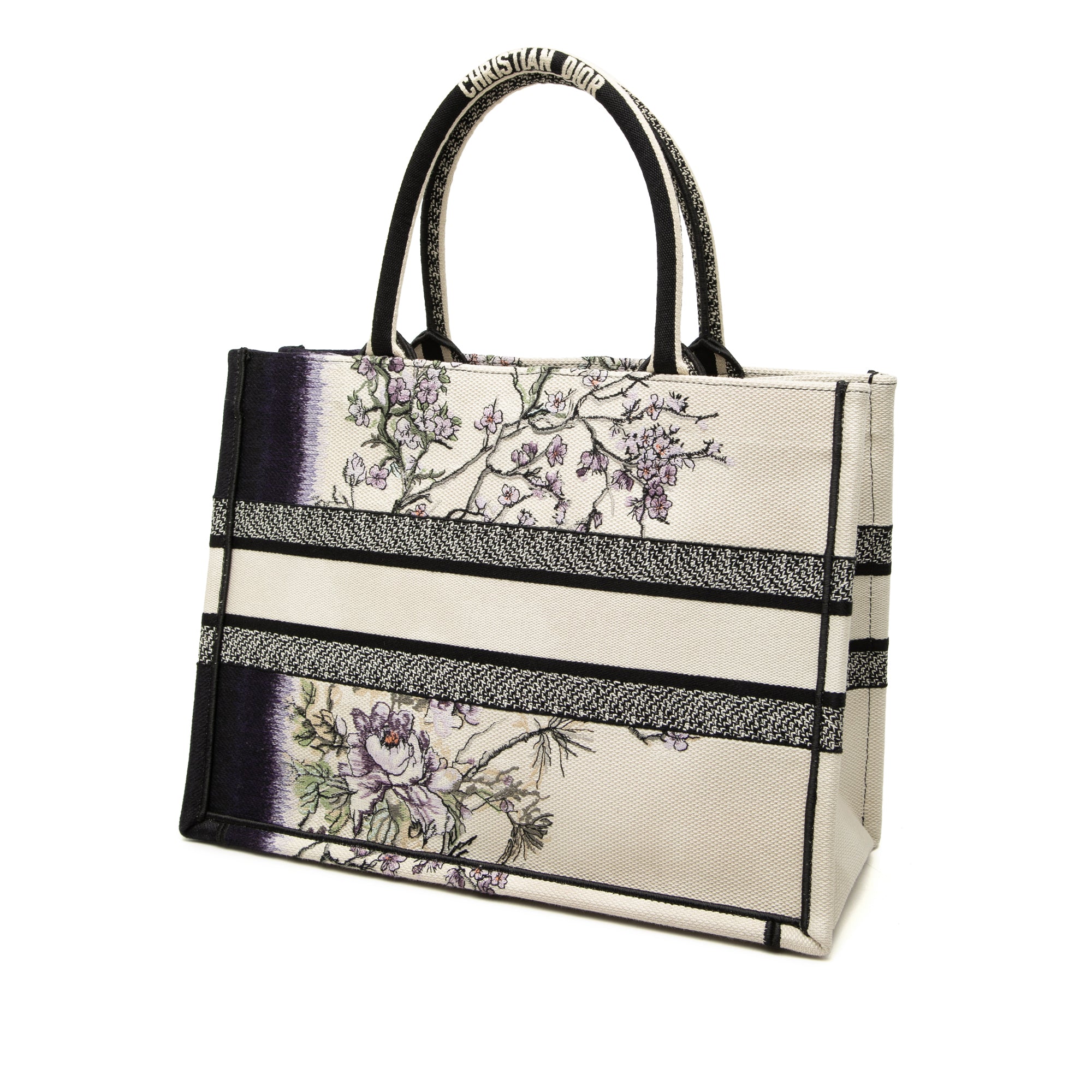 Dior Medium Canvas Floral Embroidered Book Tote - image 2