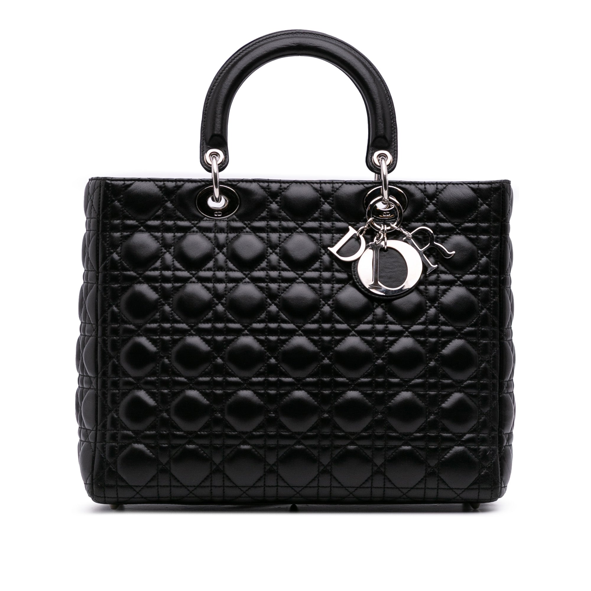 Dior Large Lambskin Cannage Lady Dior - image 1