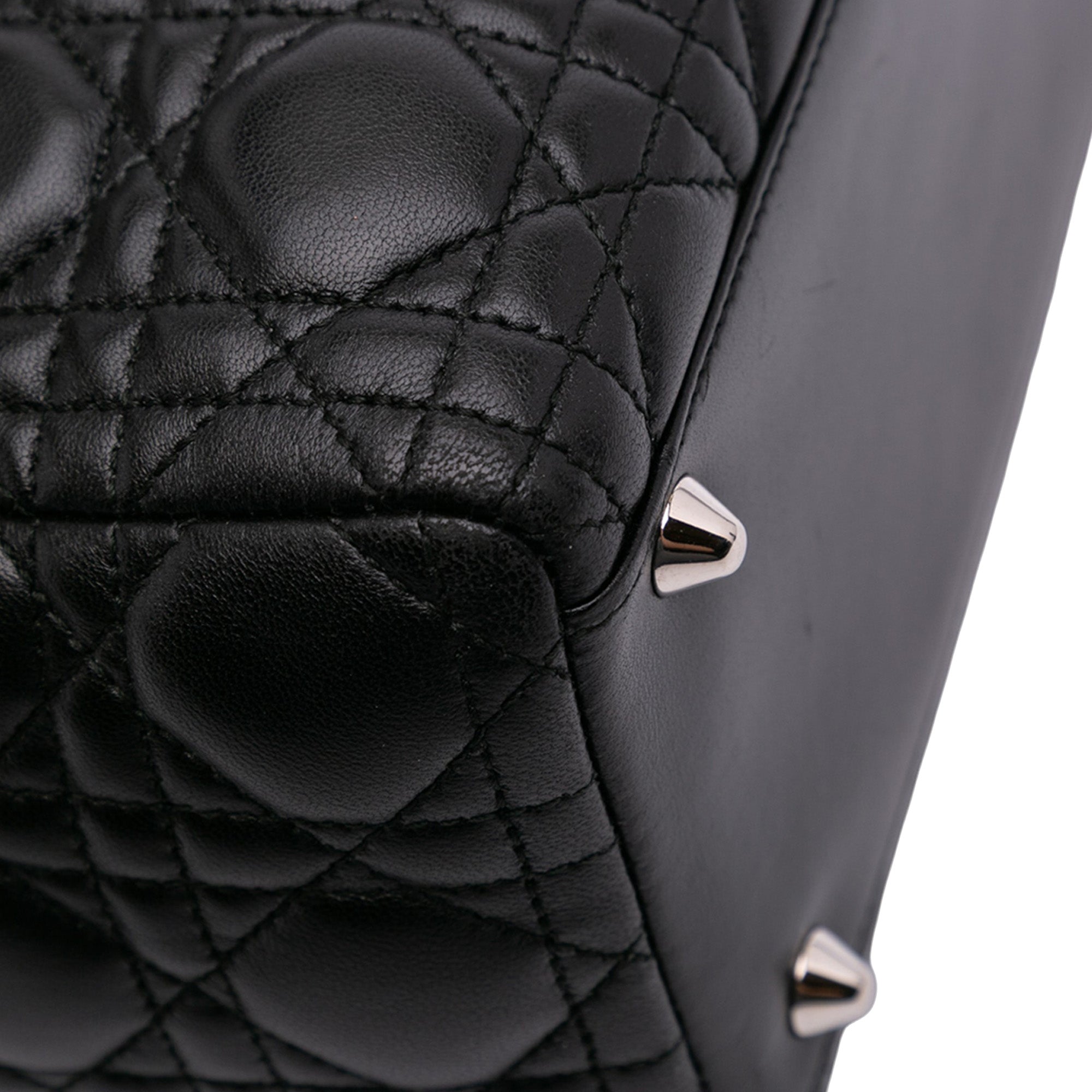 Dior Large Lambskin Cannage Lady Dior - image 8