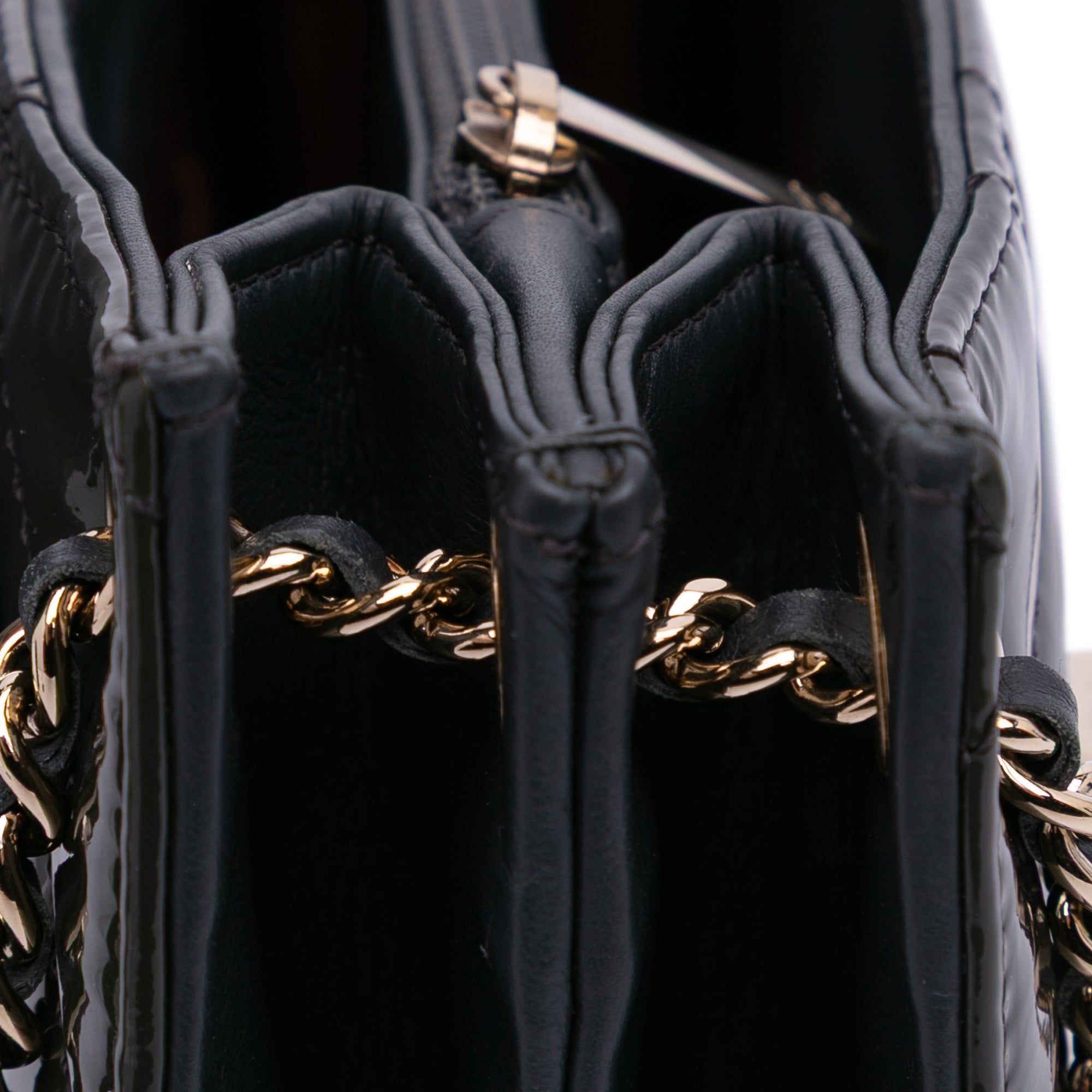 Chanel Quilted Patent Golden Class Accordion Flap - image 10