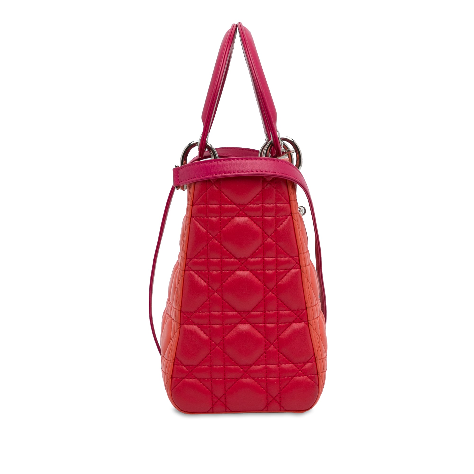 Dior Medium Bicolor Lambskin Cannage Lady Dior - image 3