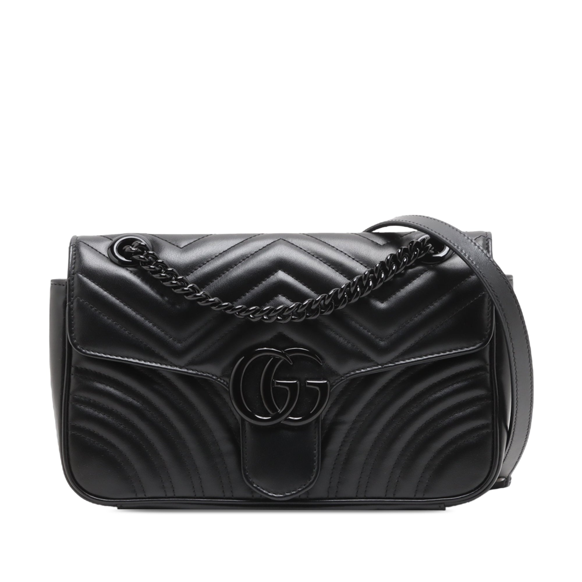 Gucci Medium GG Marmont Matelasse Calfskin Shoulder Bag - image 1