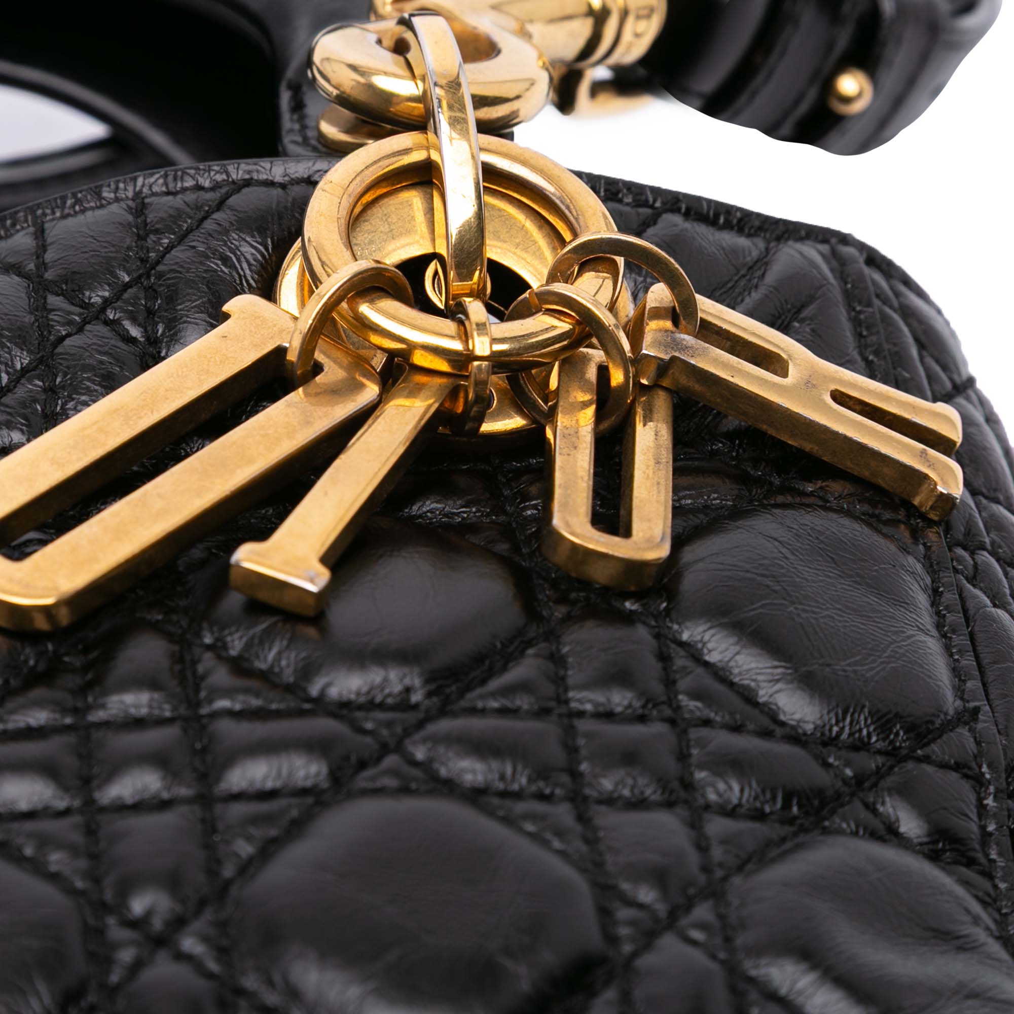 Dior Small Crinkled Patent Cannage My ABCDior Lady Dior - image 7