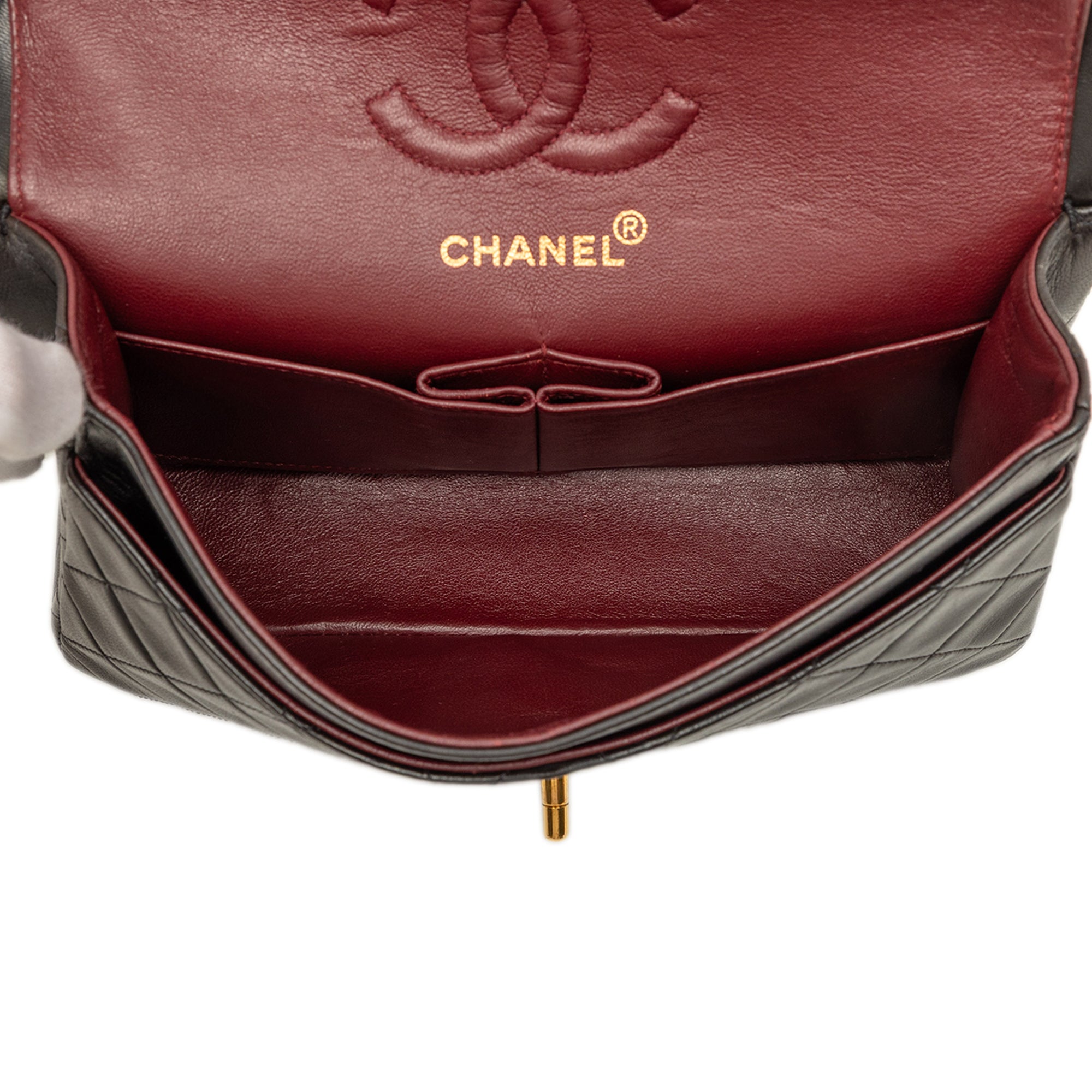 Chanel Small Classic Lambskin Double Flap - image 4