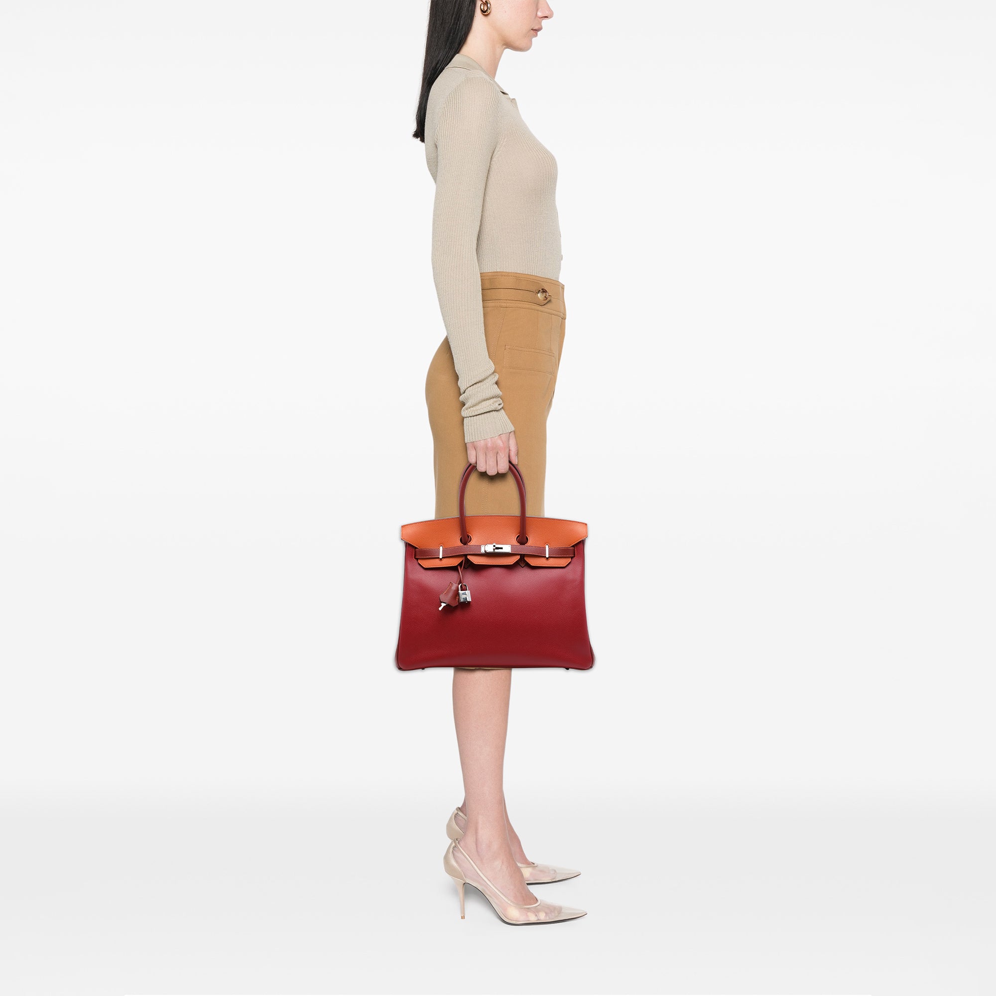 Hermès Special Order Tricolor Epsom Birkin Retourne 35 - image 6