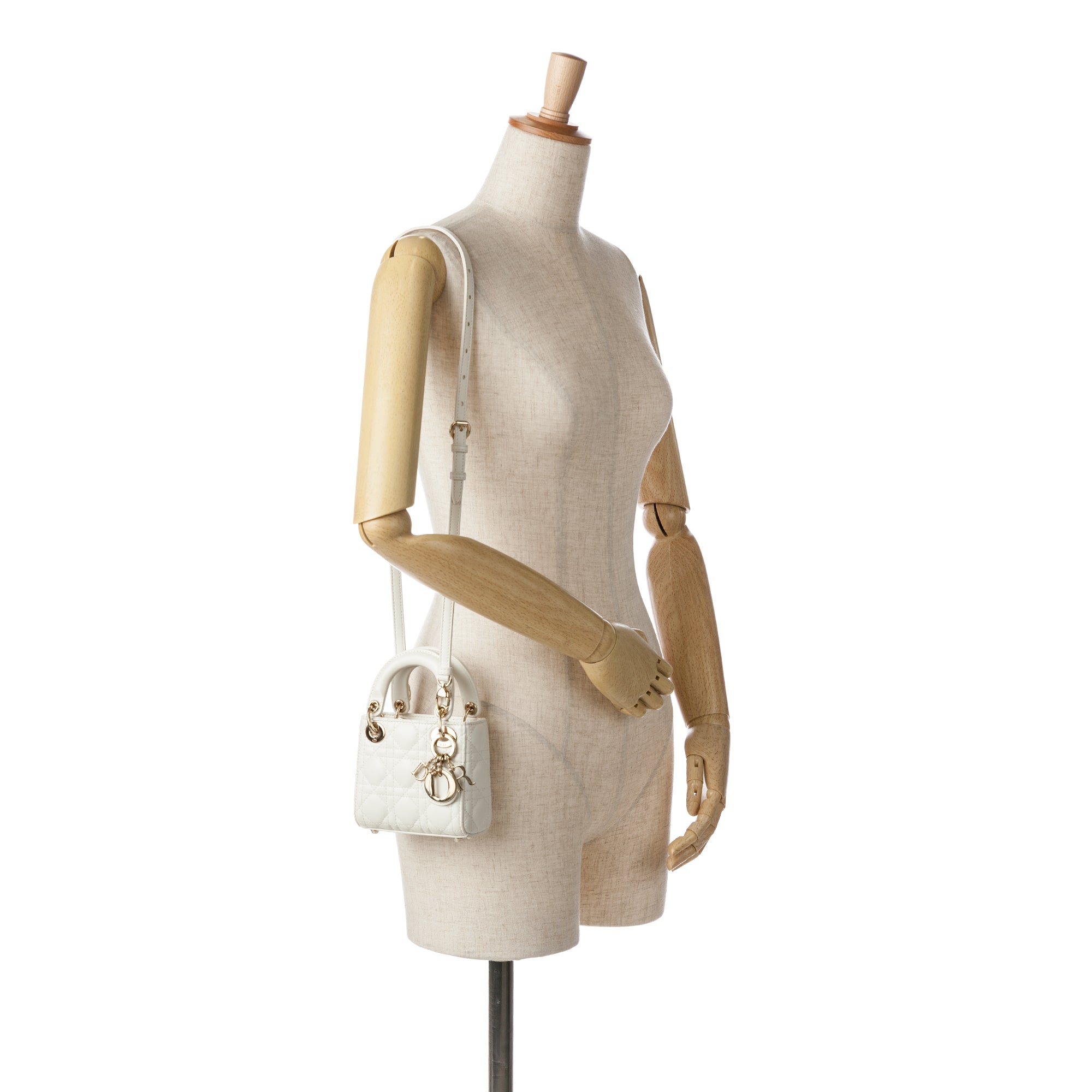 Dior Micro Lambskin Cannage Lady Dior - image 10