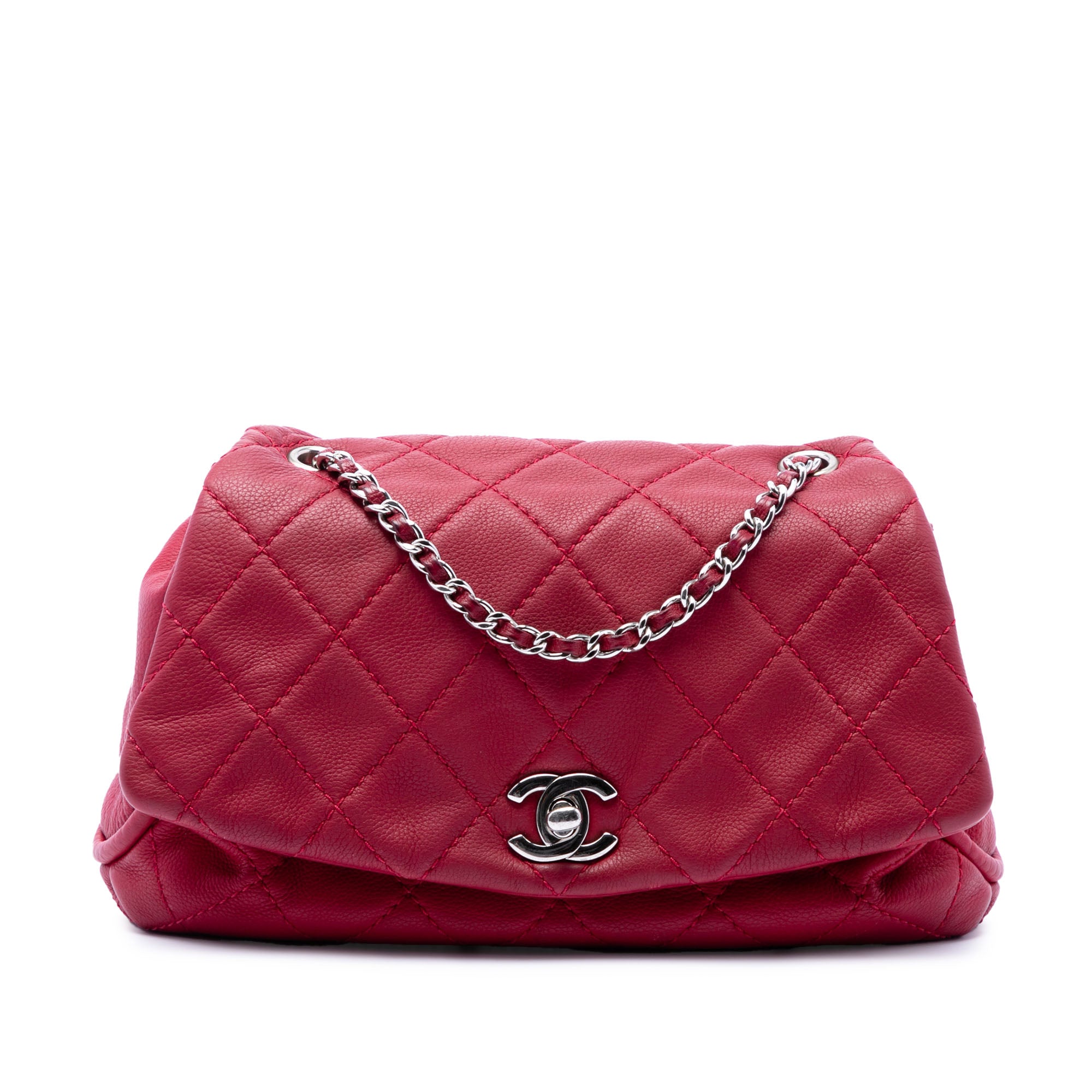 Chanel Quilted Calfskin CC Curvy Flap - image 1