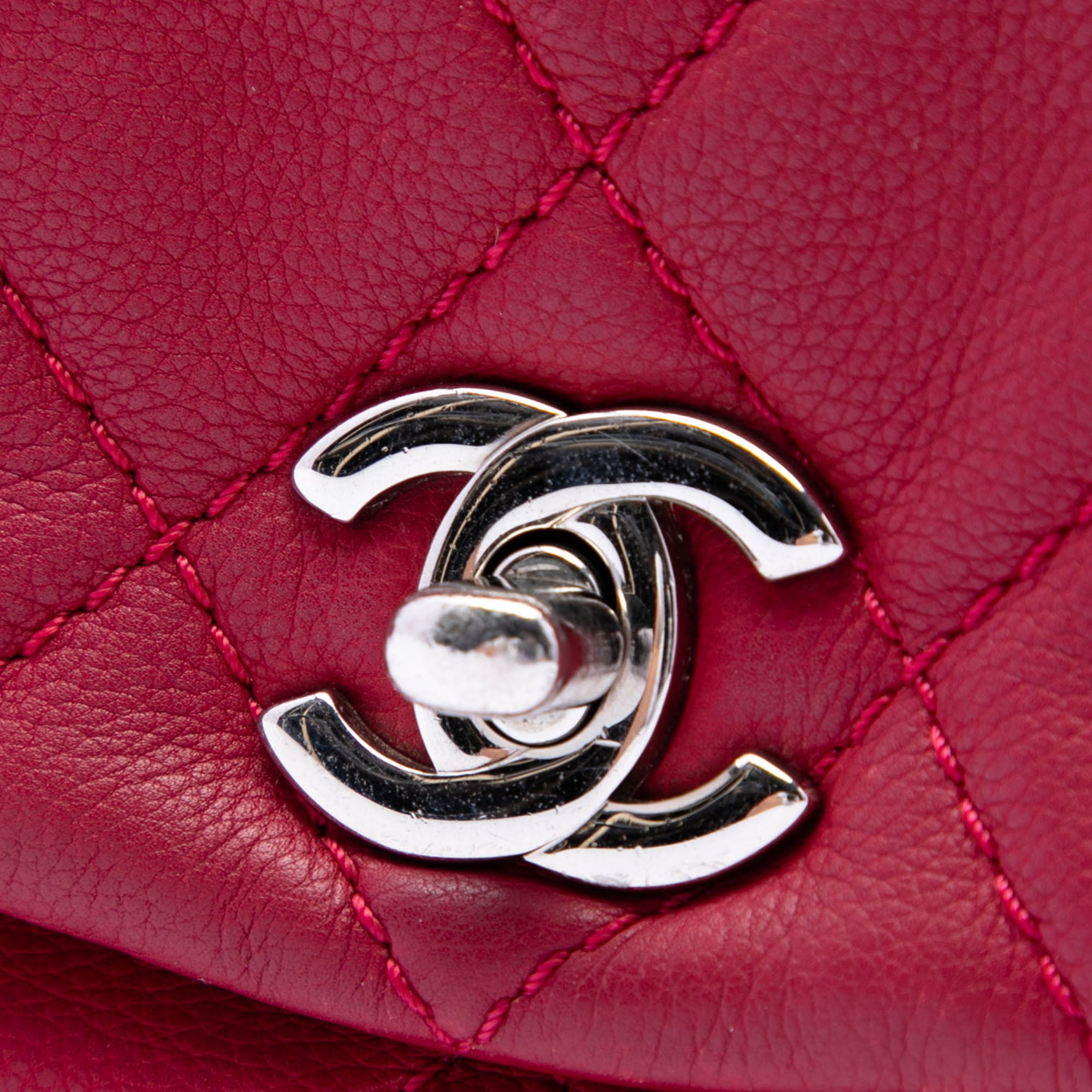 Chanel Quilted Calfskin CC Curvy Flap - image 5