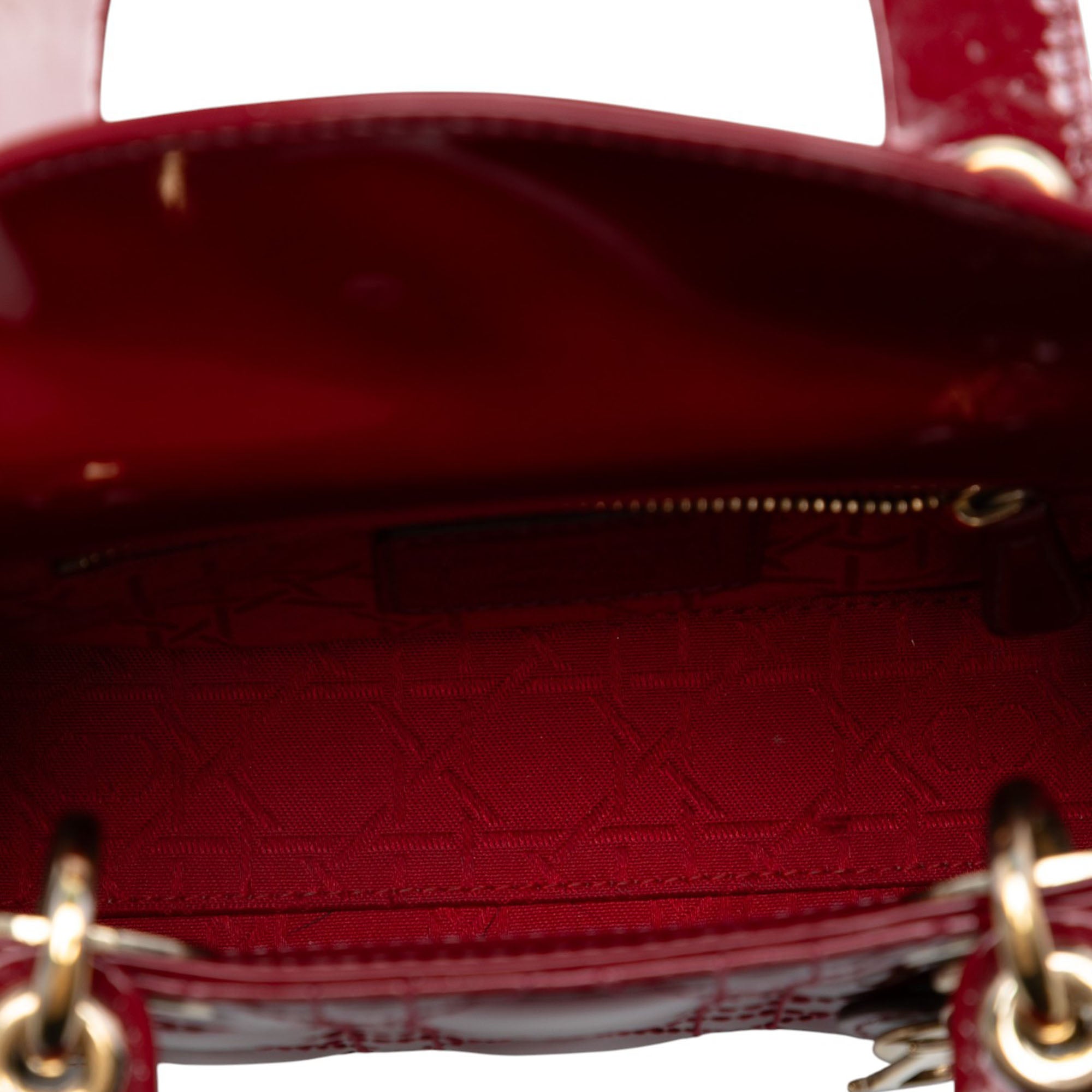 Dior Mini Patent Cannage Lady Dior - image 4