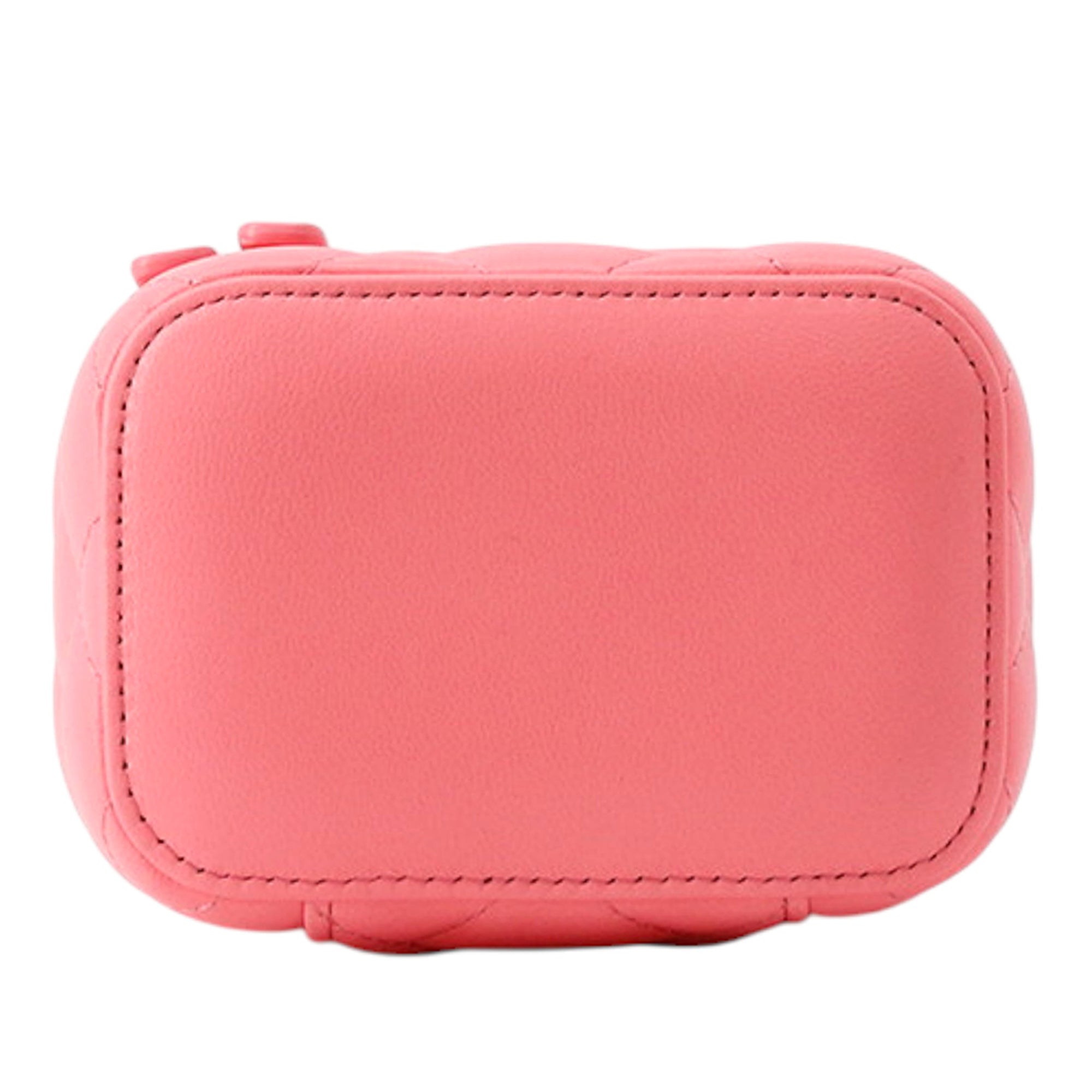 Chanel Mini Quilted Lambskin Pearl Crush Vanity Case With Chain - image 3