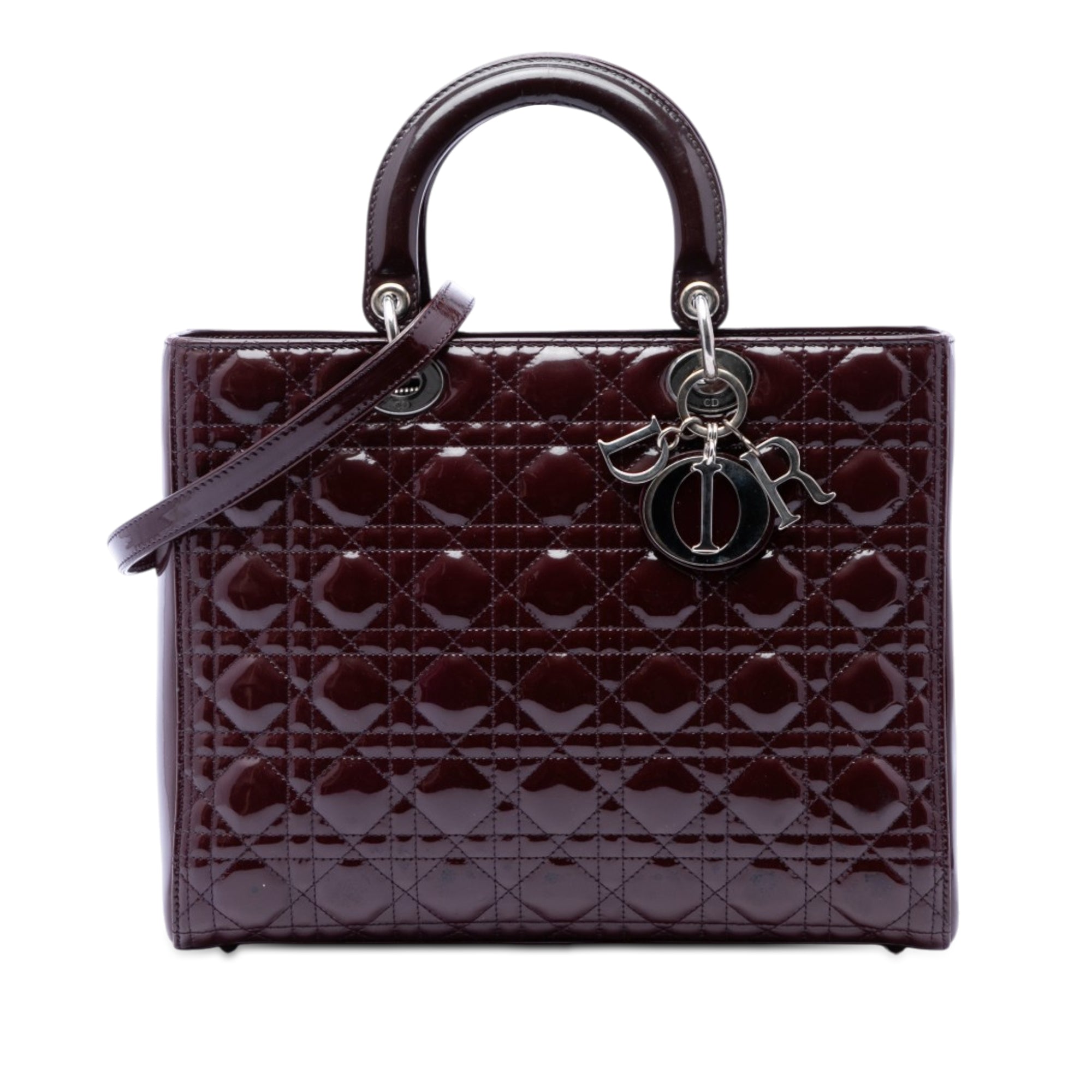 Dior Large Patent Cannage Lady Dior - image 1