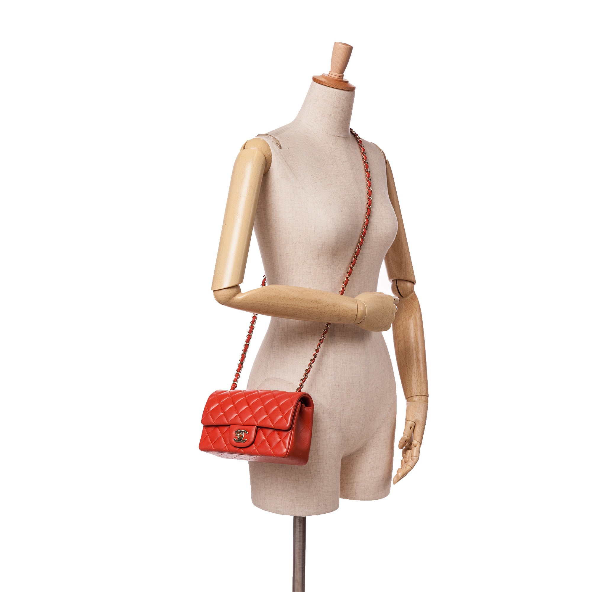 Chanel Mini Rectangular Classic Lambskin Single Flap - image 12