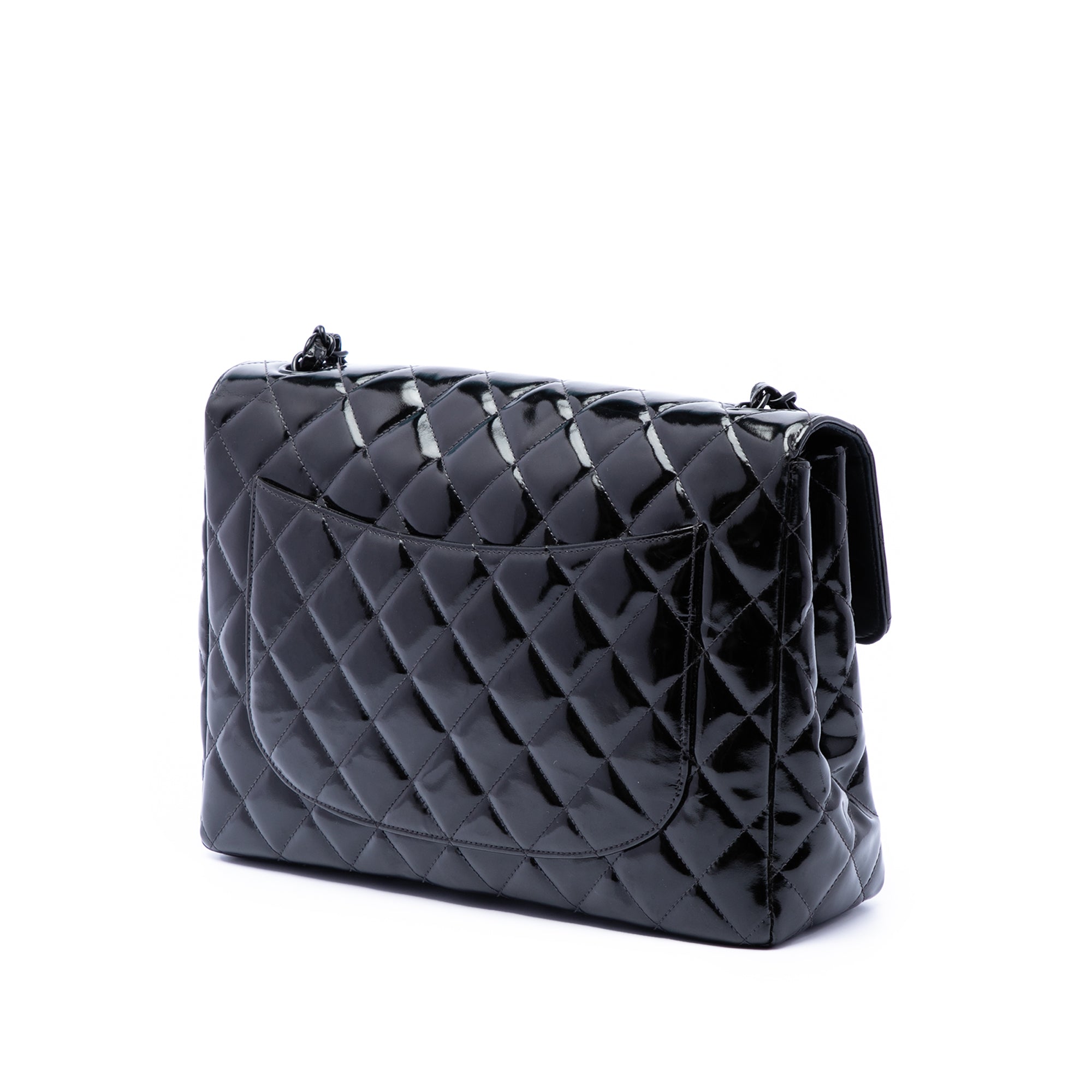 Chanel Jumbo Classic Patent Single Flap - image 2