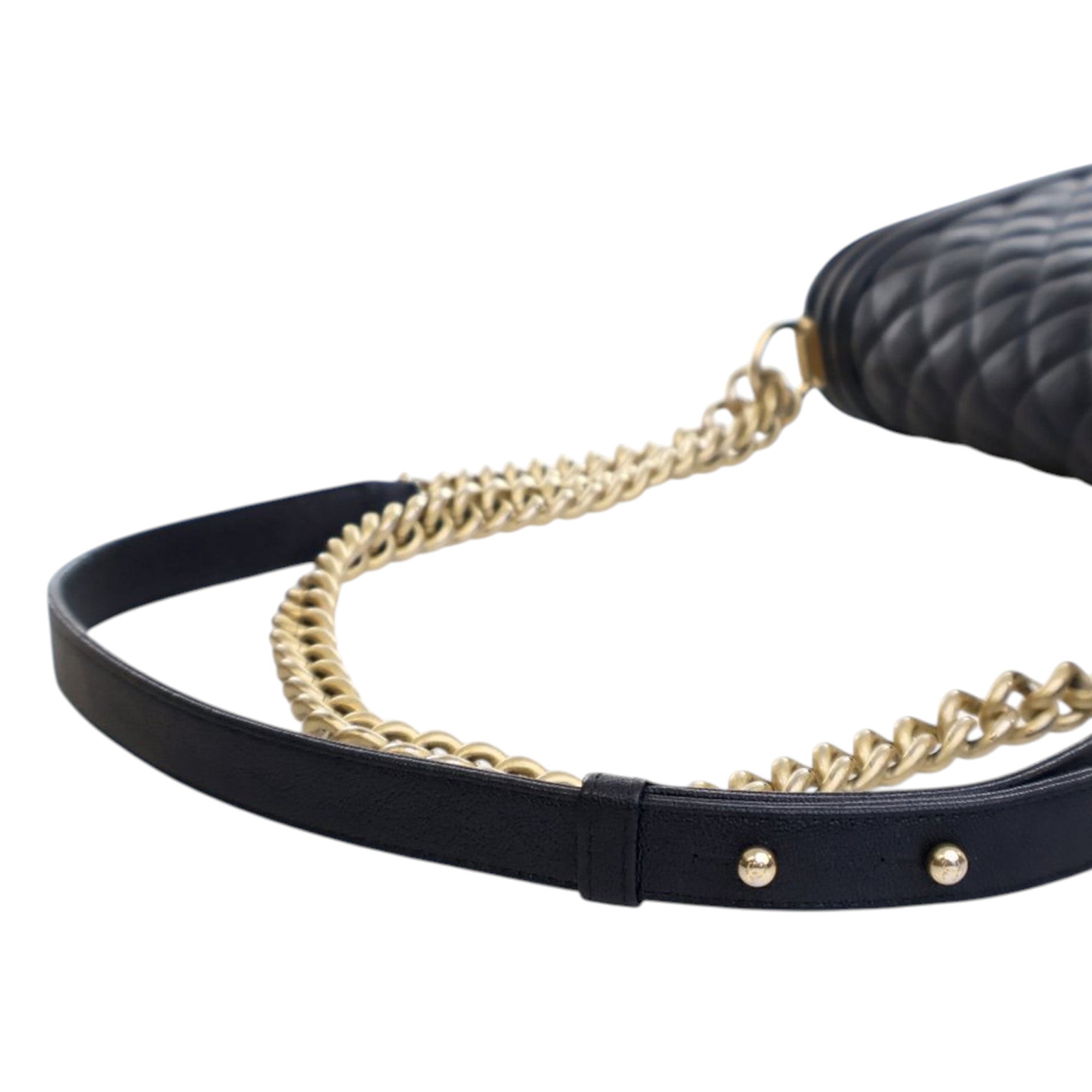 Chanel Old Medium Quilted Caviar Boy Flap - image 11