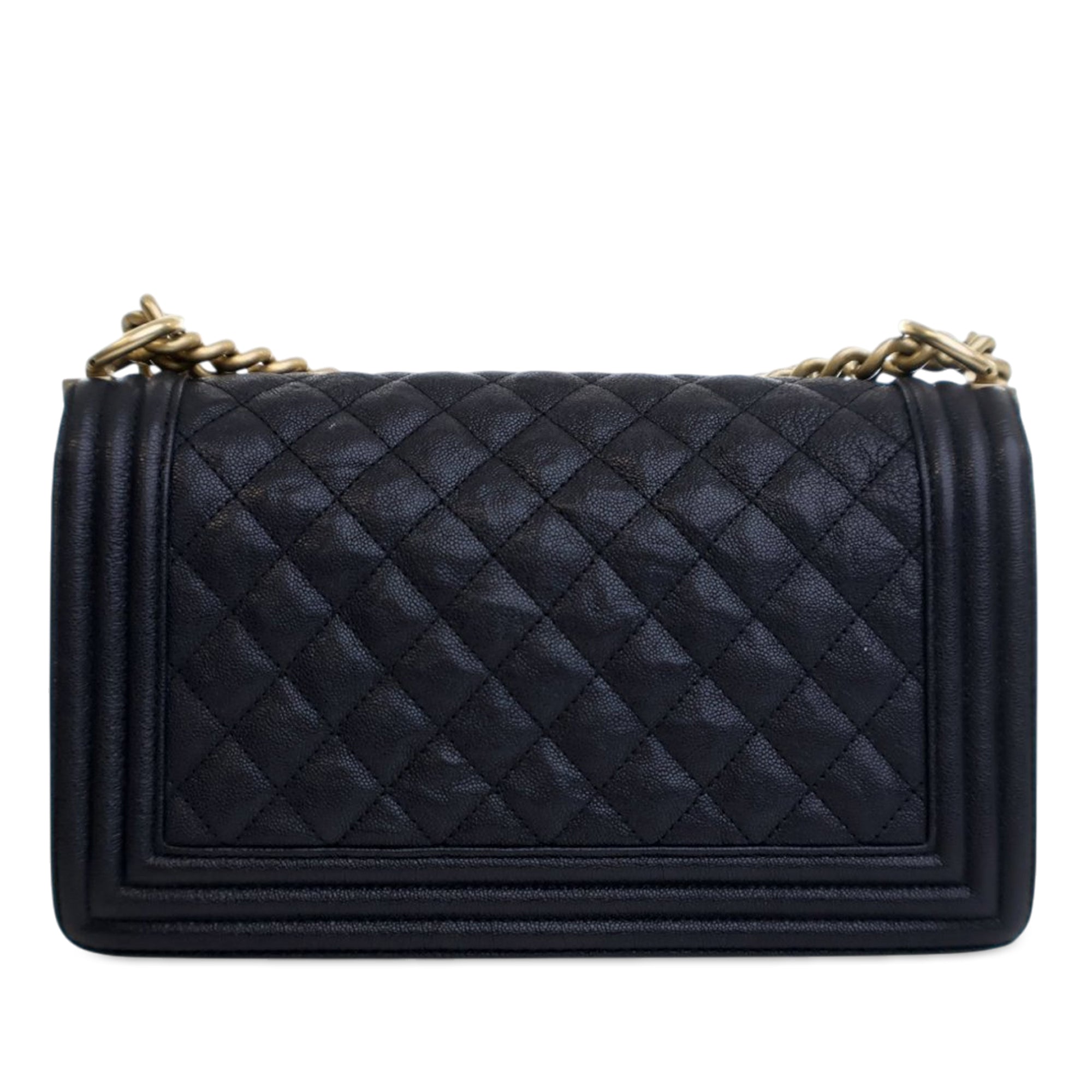 Chanel Old Medium Quilted Caviar Boy Flap - image 3