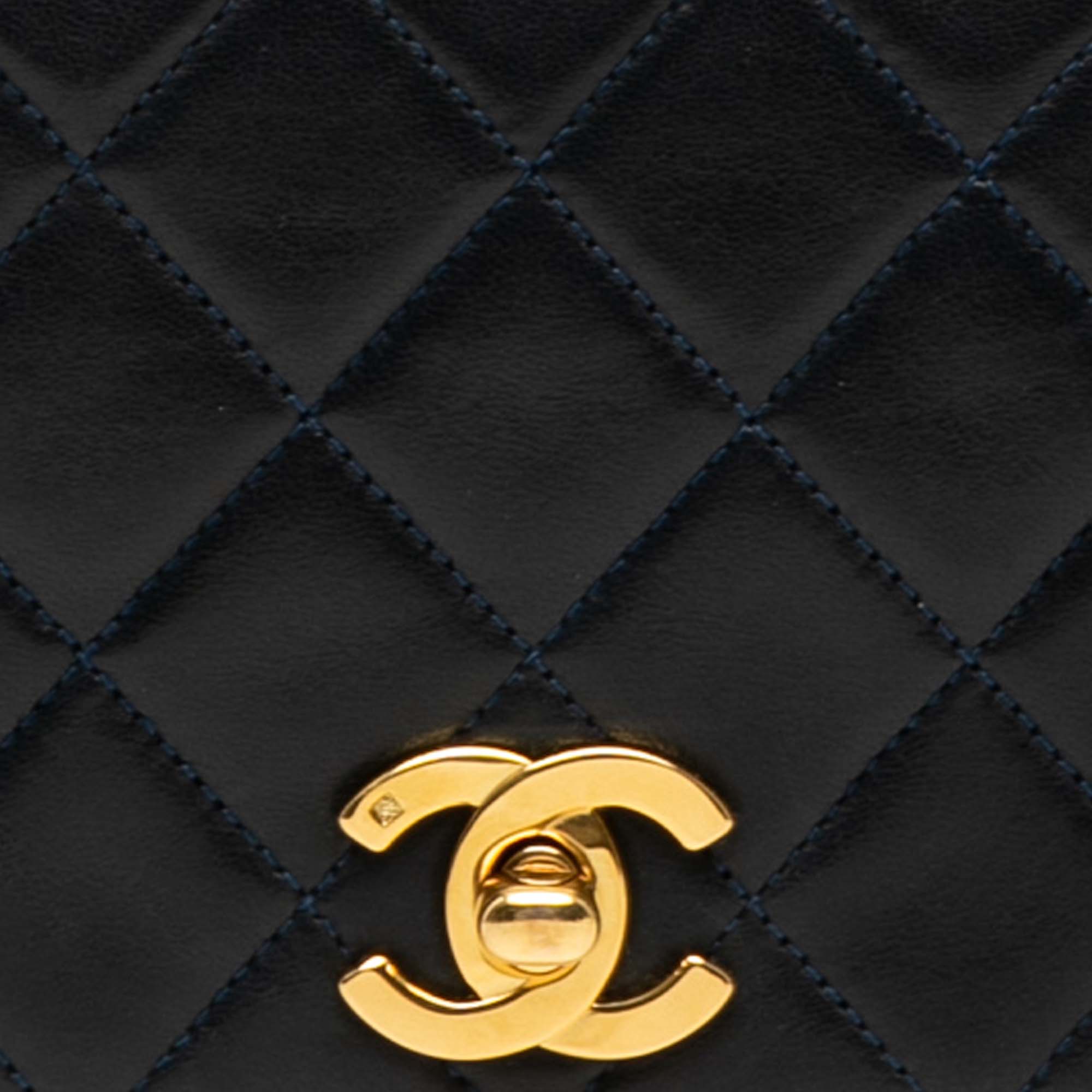 Chanel Medium Quilted Lambskin Full Flap - image 7