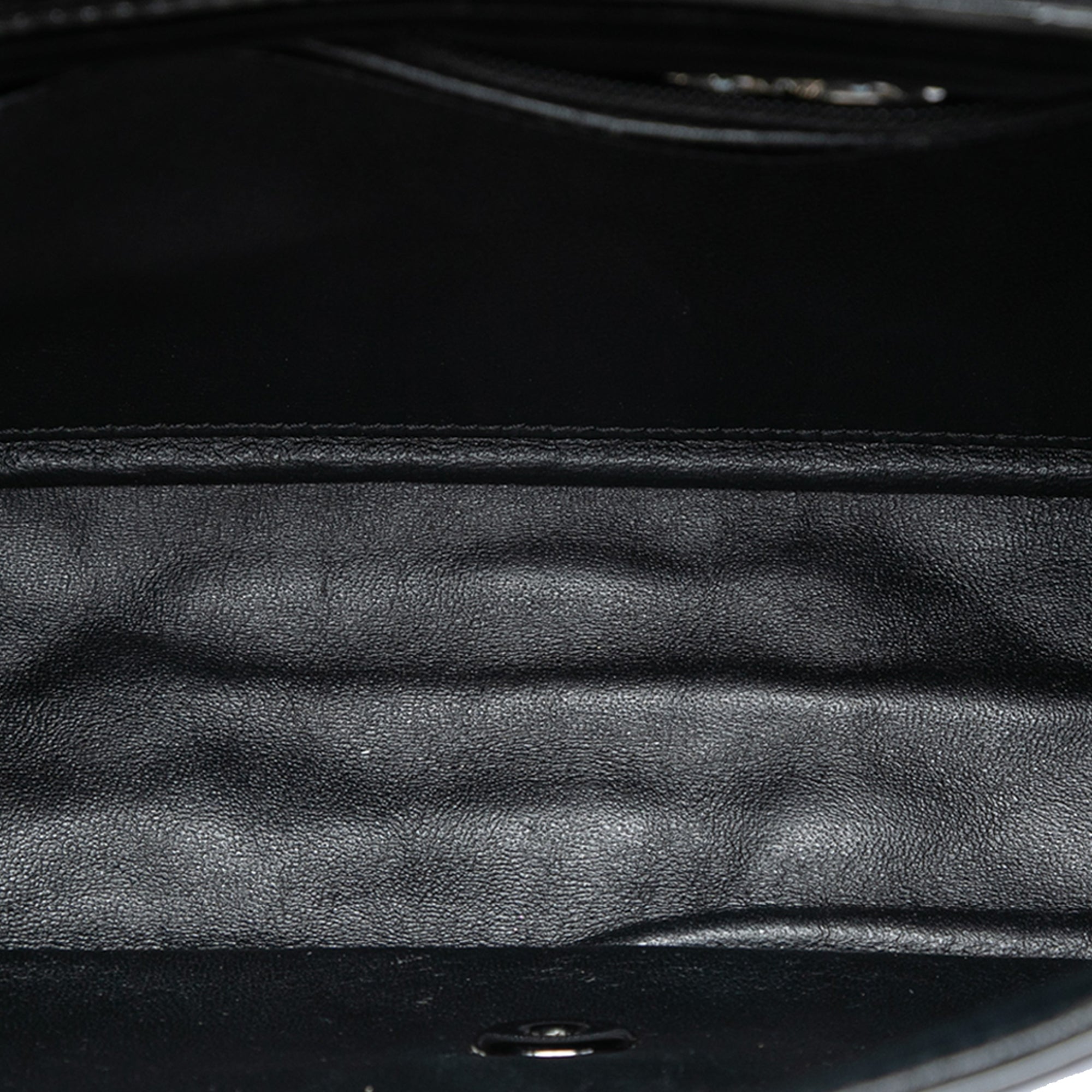 Chanel Jumbo Quilted Patent and Lambskin Trimmed Classic Twist Flap - image 4