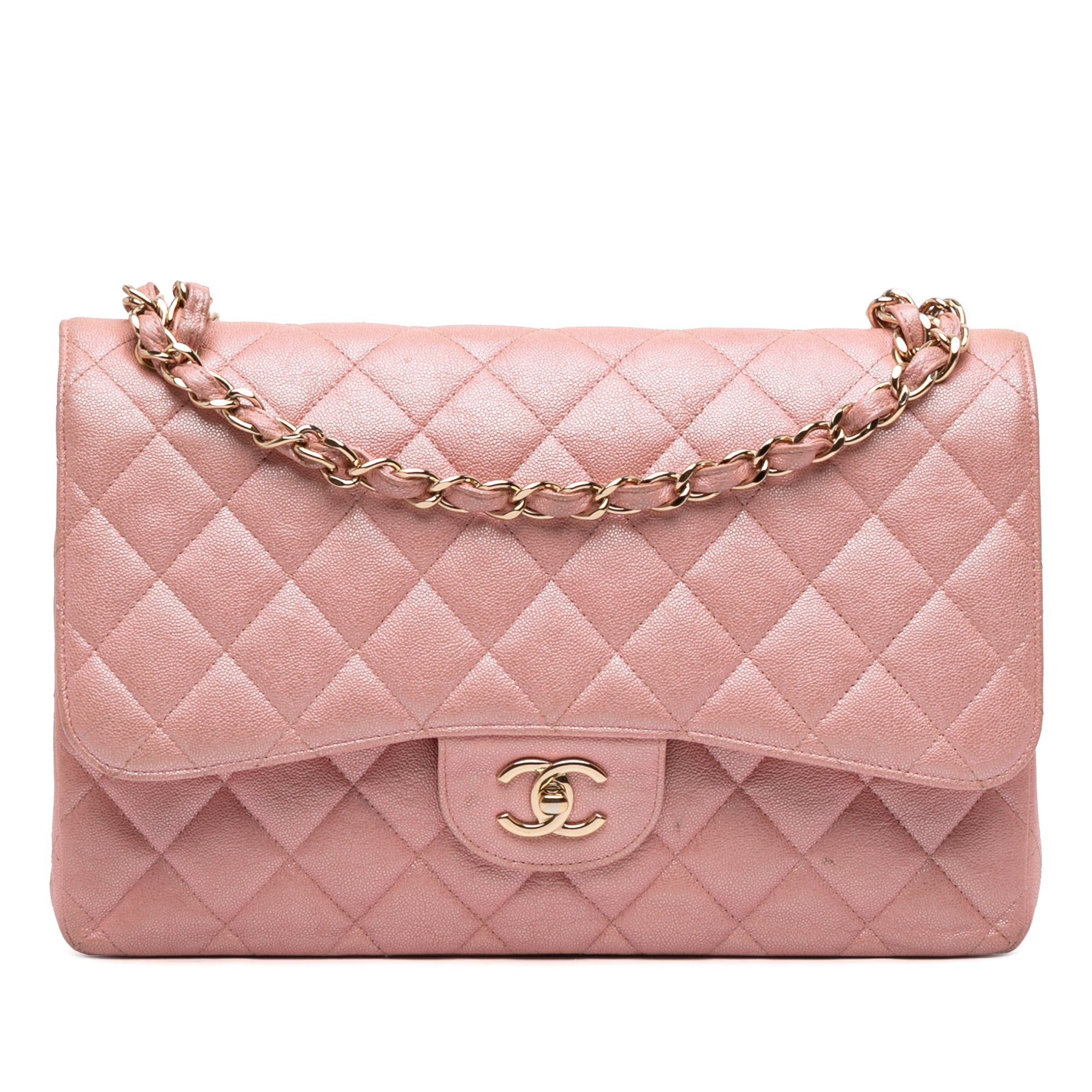 Chanel Jumbo Classic Iridescent Caviar Double Flap - image 1