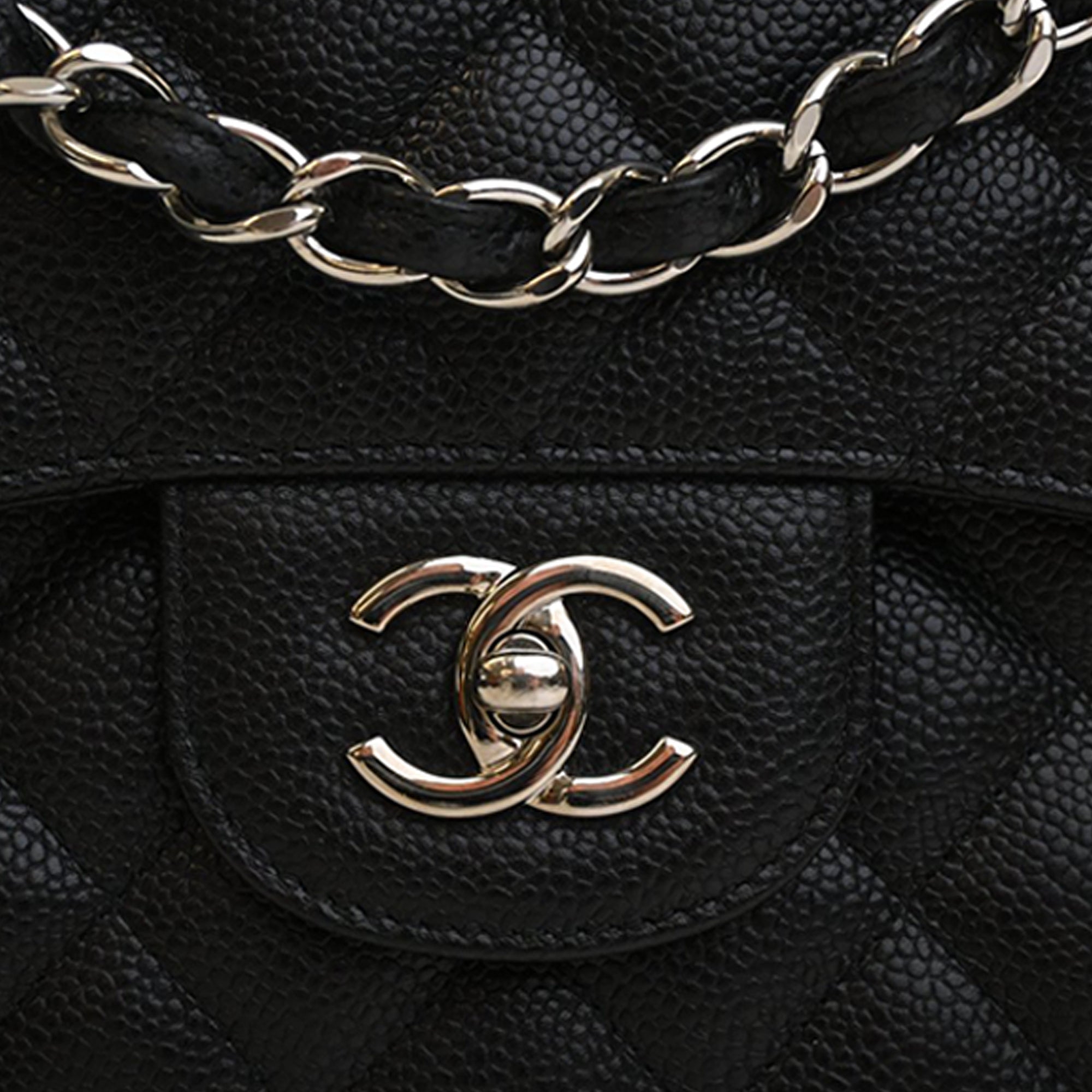 Chanel Jumbo Classic Caviar Double Flap - image 10