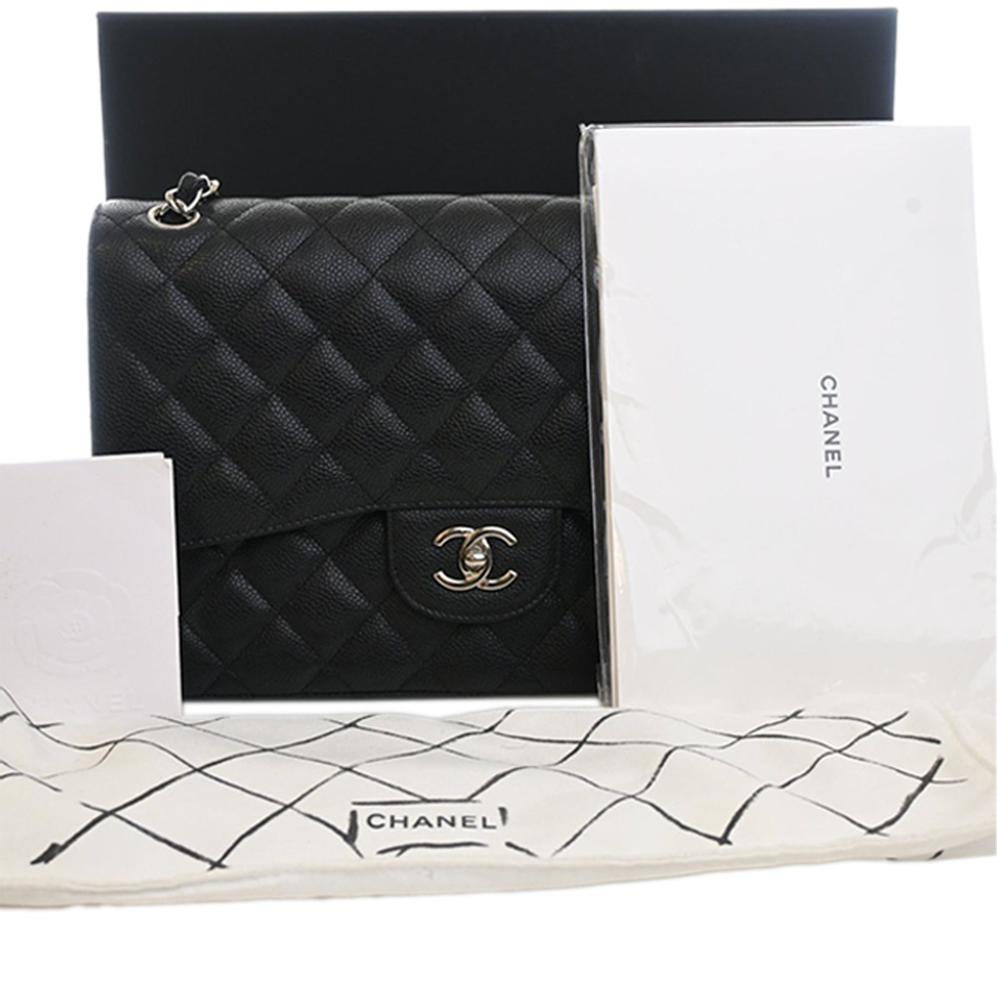 Chanel Jumbo Classic Caviar Double Flap - image 14