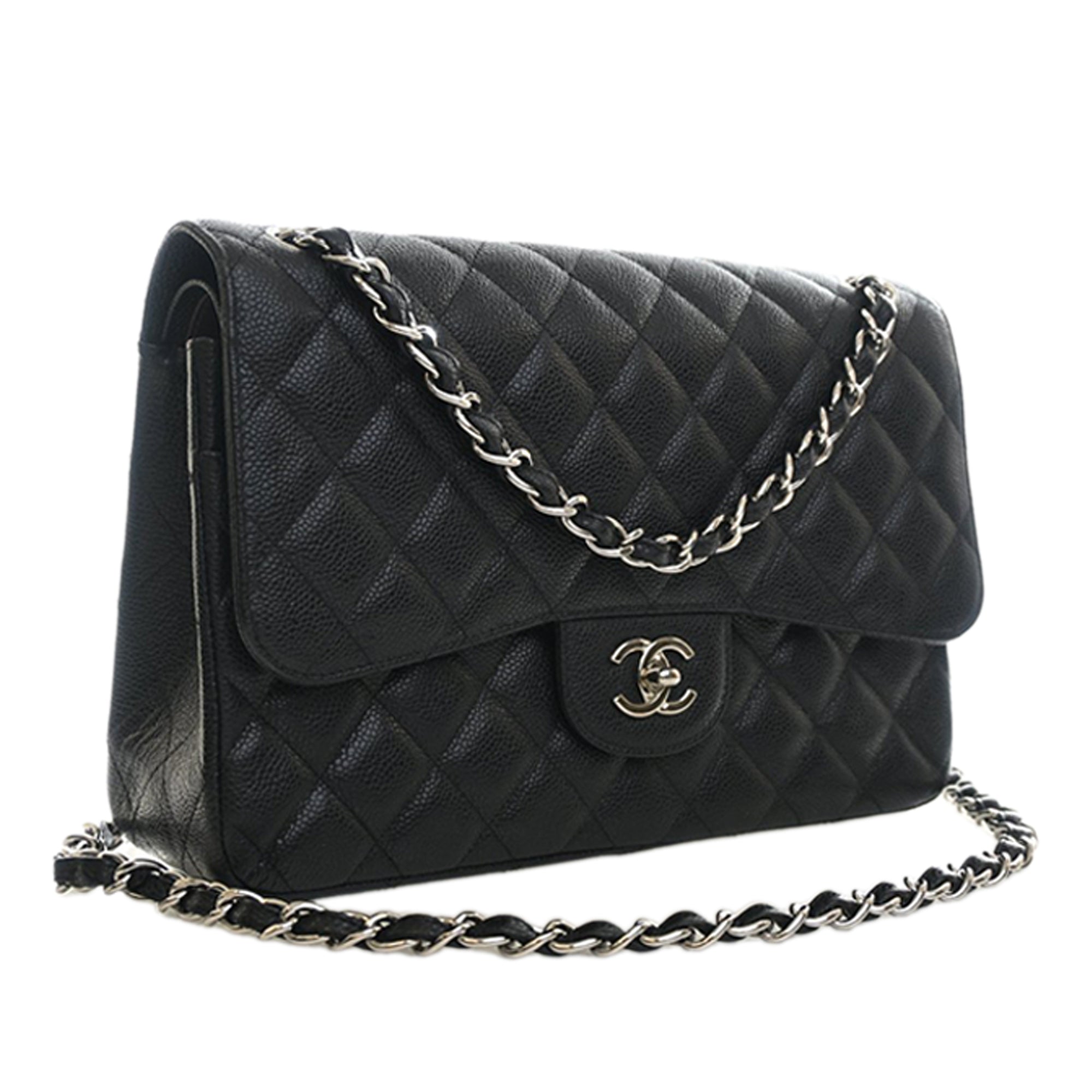 Chanel Jumbo Classic Caviar Double Flap - image 3
