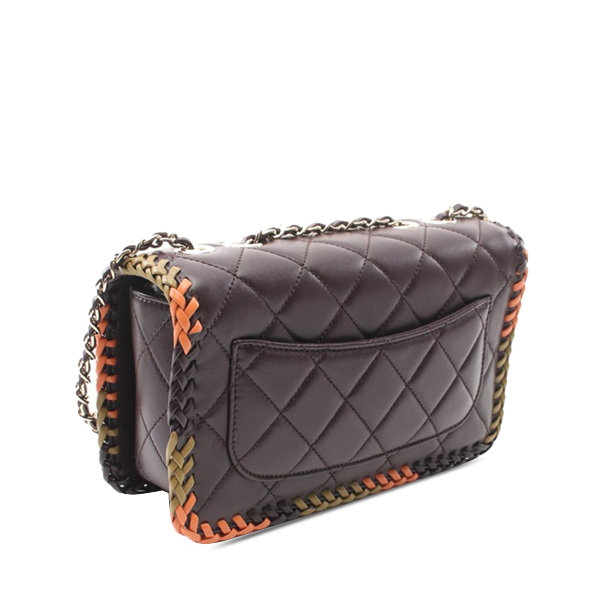 Chanel Medium Quilted Lambskin Whipstitch Flap - image 2