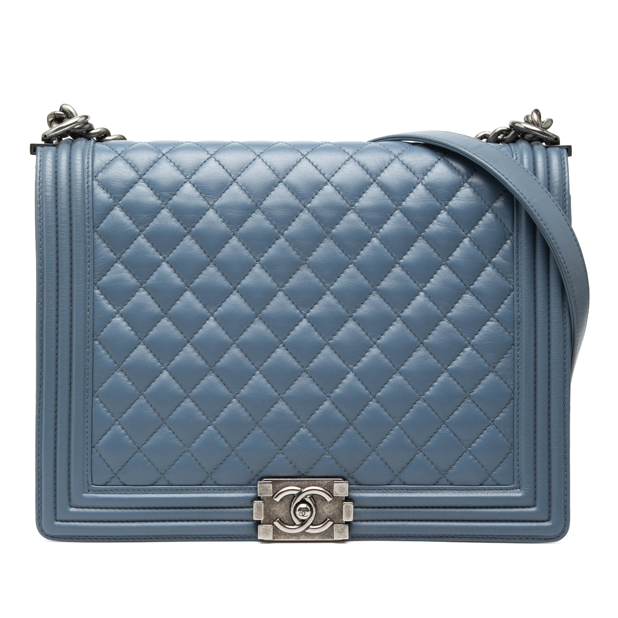 Chanel Large Quilted Lambskin Boy Flap - image 1