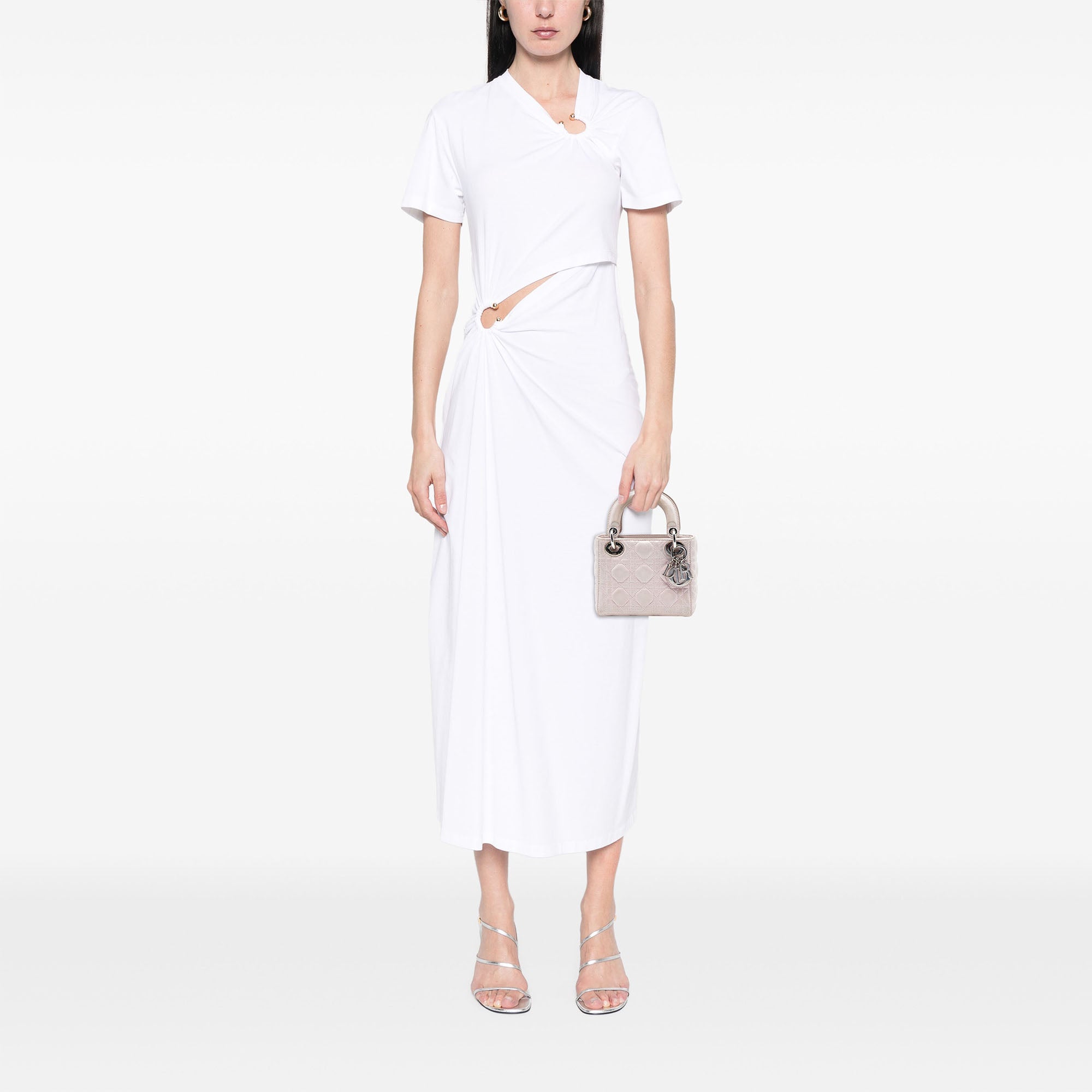 Dior Mini Iridescent Lambskin Cannage Lady Dior - image 6
