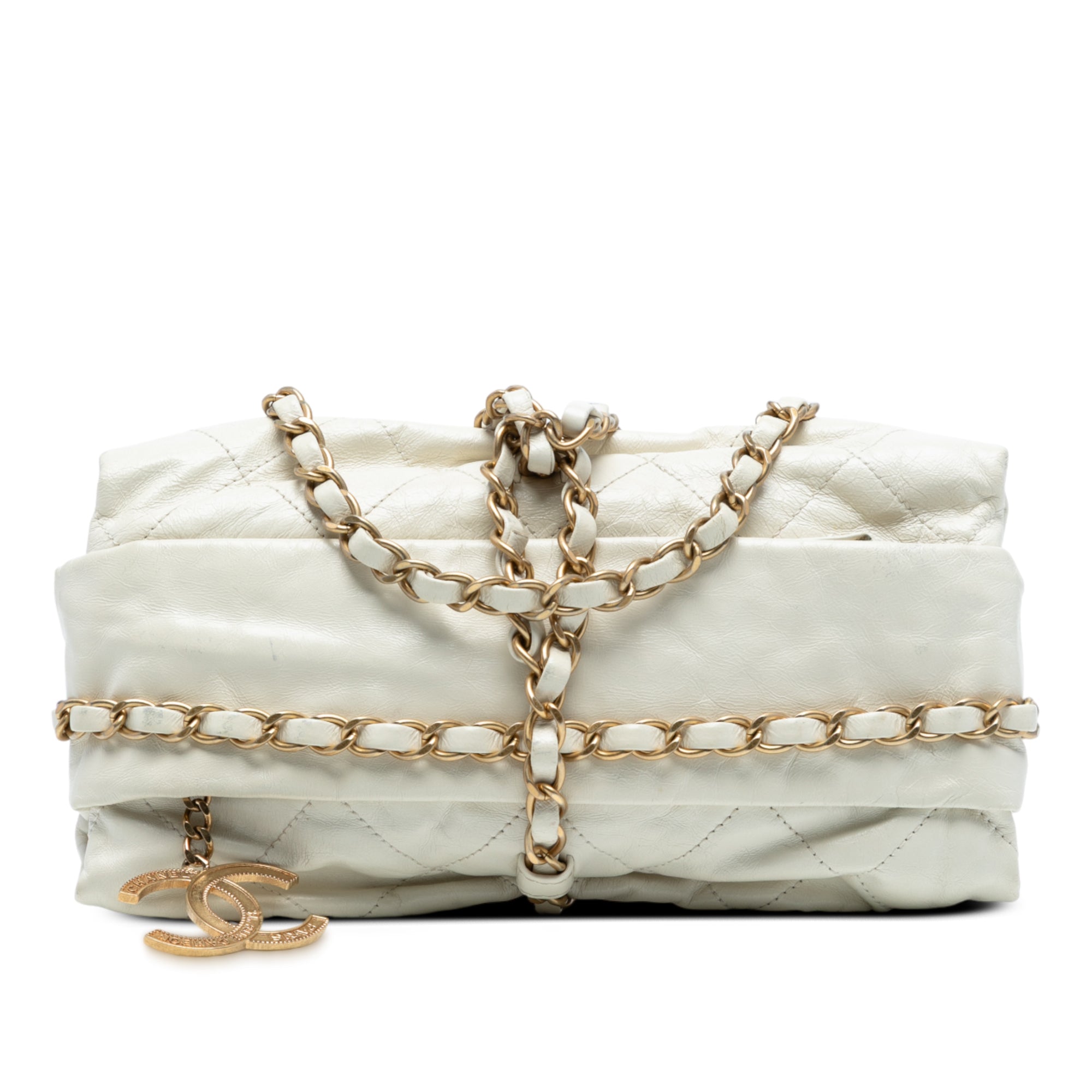 Chanel Quilted Calfskin Midnight Swim Baluchon Bag - image 1