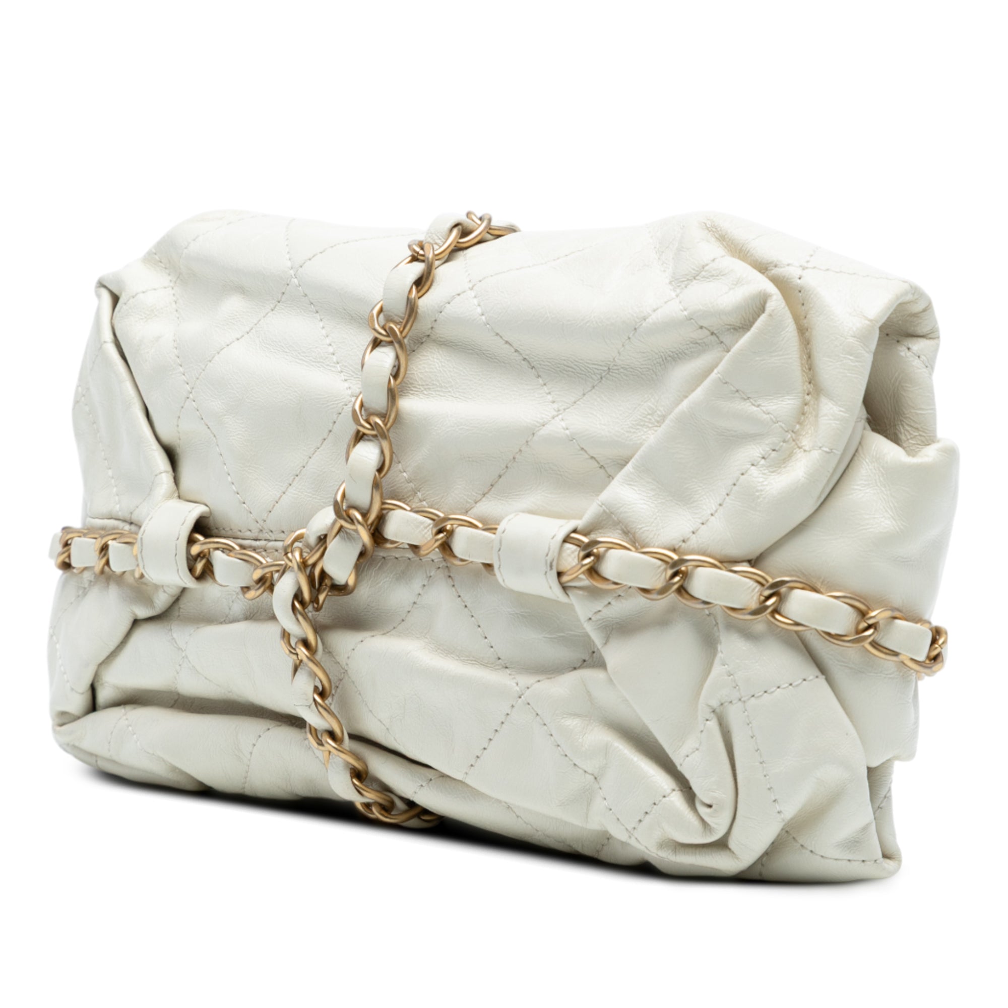 Chanel Quilted Calfskin Midnight Swim Baluchon Bag - image 2