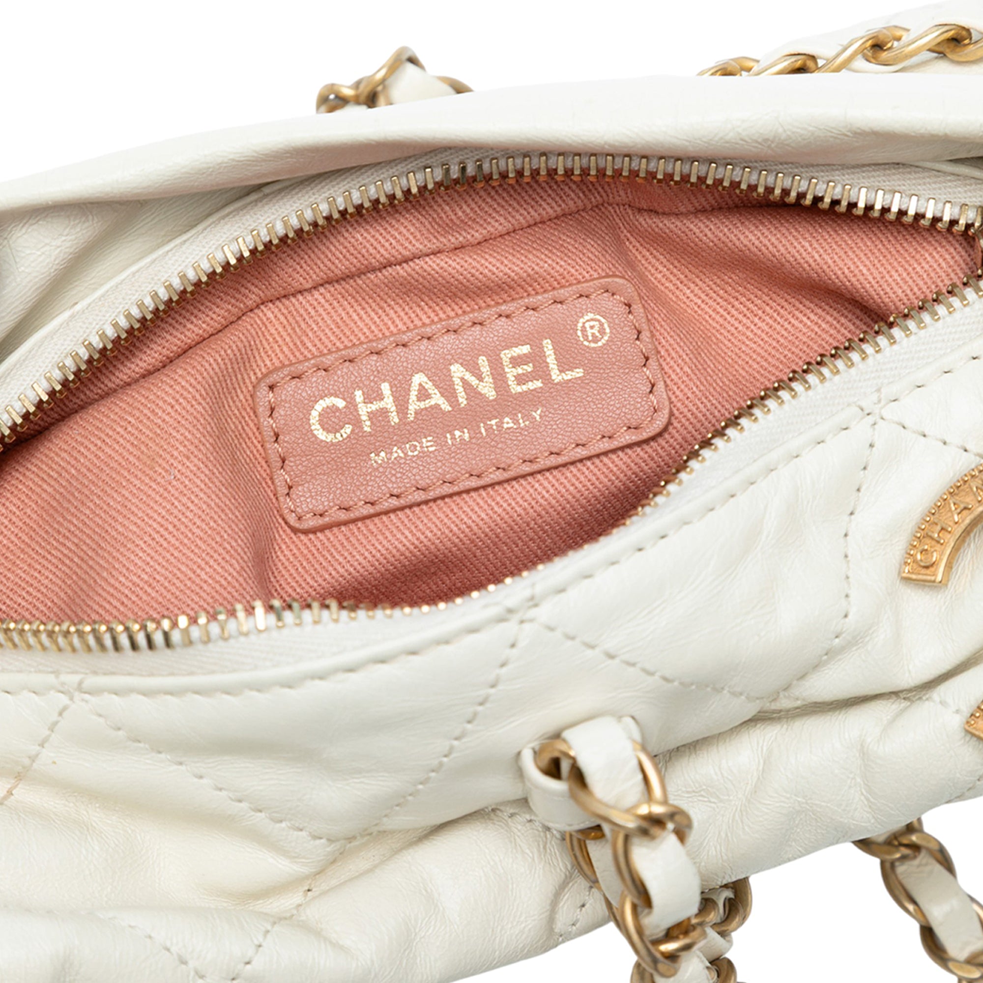 Chanel Quilted Calfskin Midnight Swim Baluchon Bag - image 5