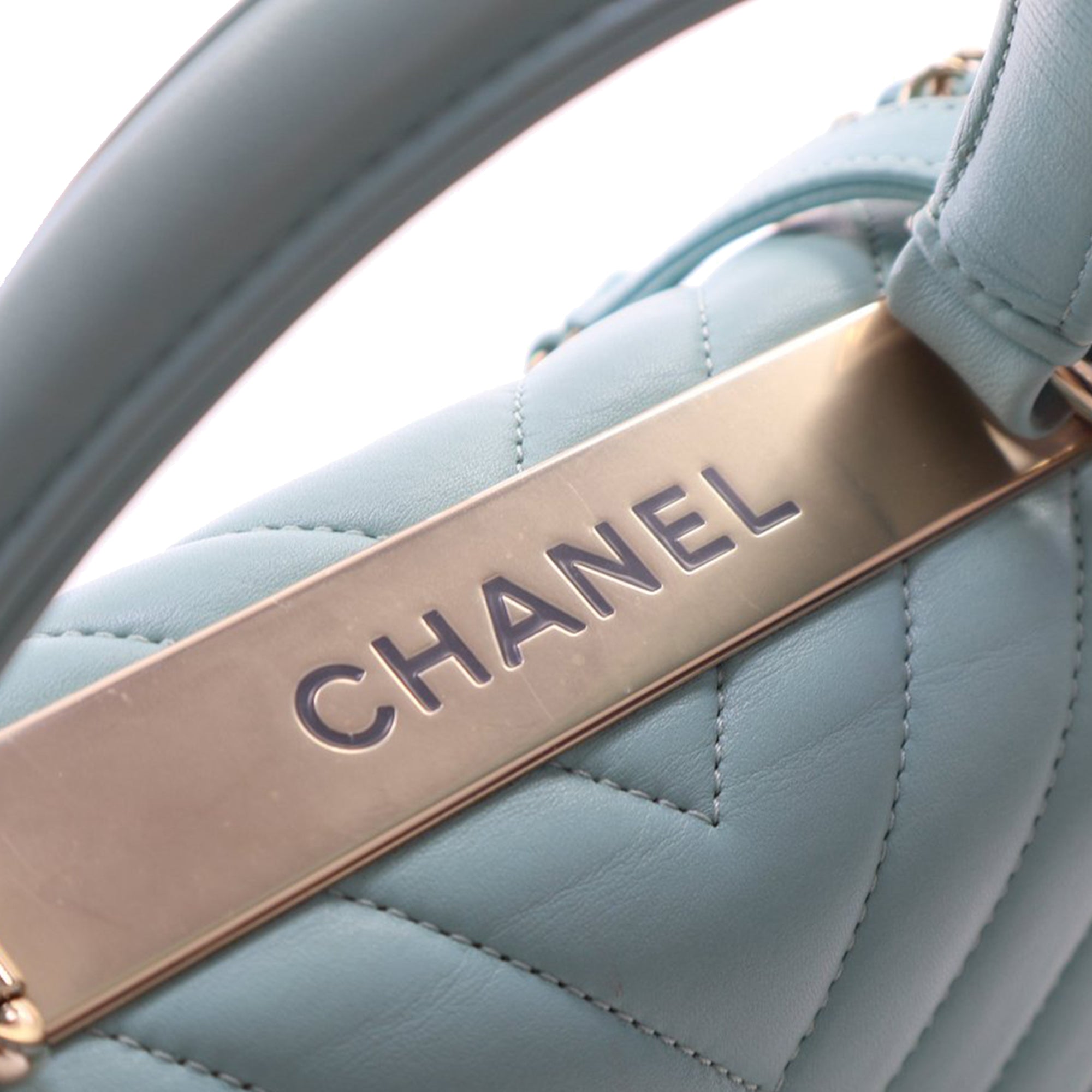 Chanel Small Chevron Lambskin Trendy CC Top Handle Flap - image 8
