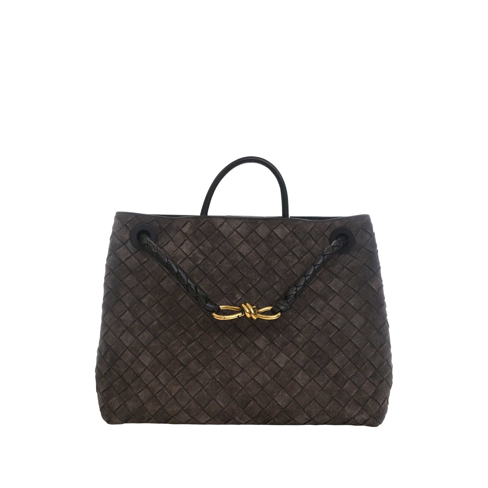 Bottega Veneta Medium Suede Intrecciato Andiamo Bag - image 1
