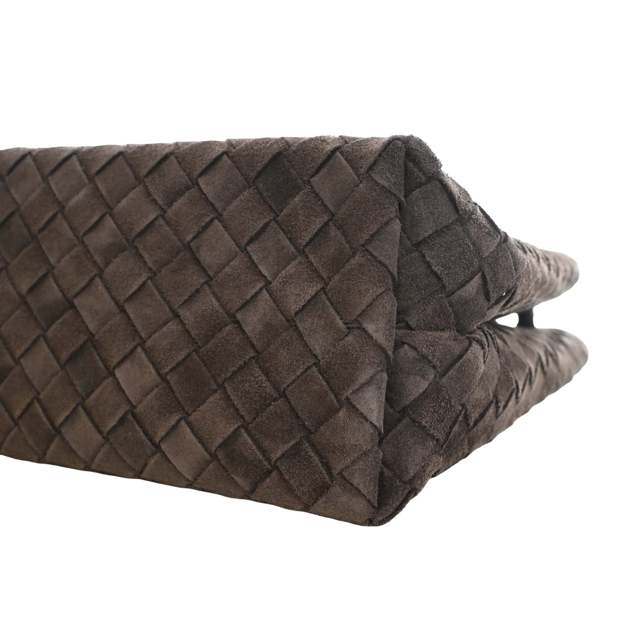 Bottega Veneta Medium Suede Intrecciato Andiamo Bag - image 11