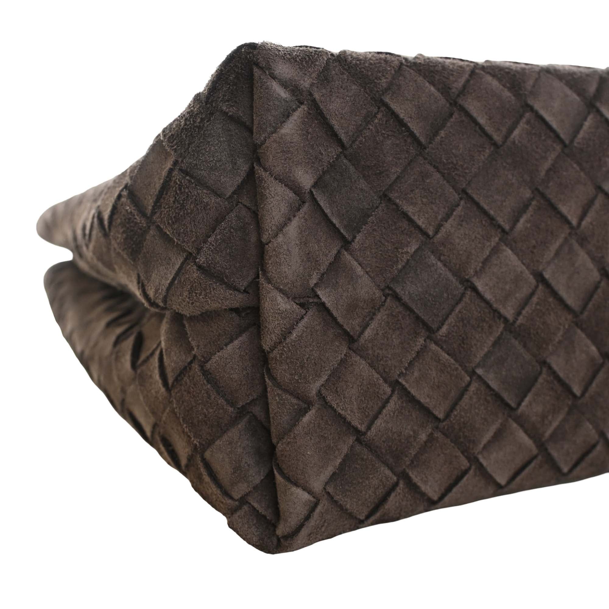 Bottega Veneta Medium Suede Intrecciato Andiamo Bag - image 12