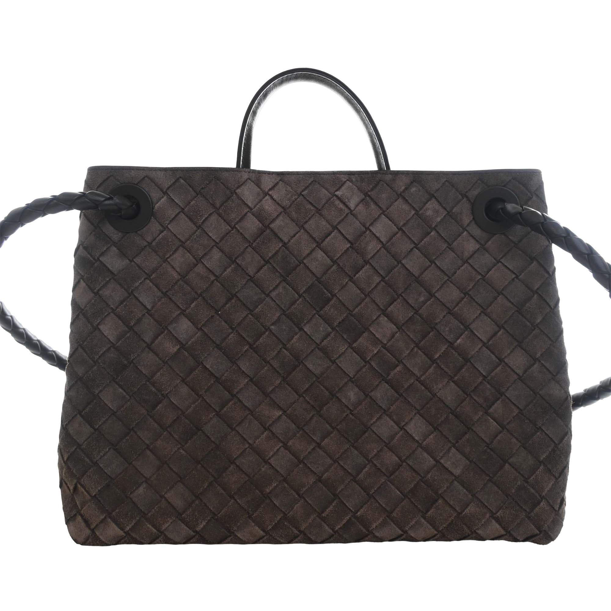 Bottega Veneta Medium Suede Intrecciato Andiamo Bag - image 2