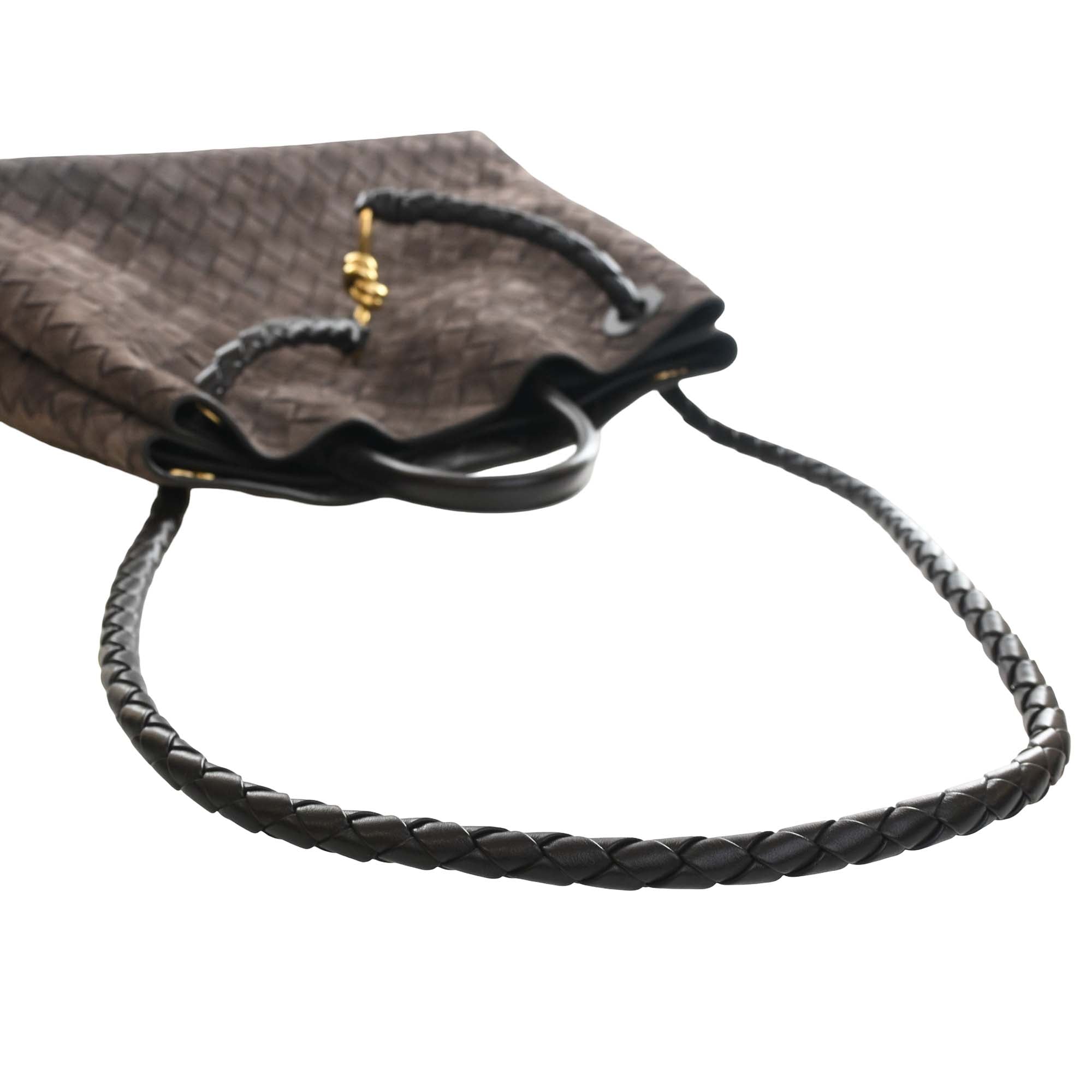 Bottega Veneta Medium Suede Intrecciato Andiamo Bag - image 6
