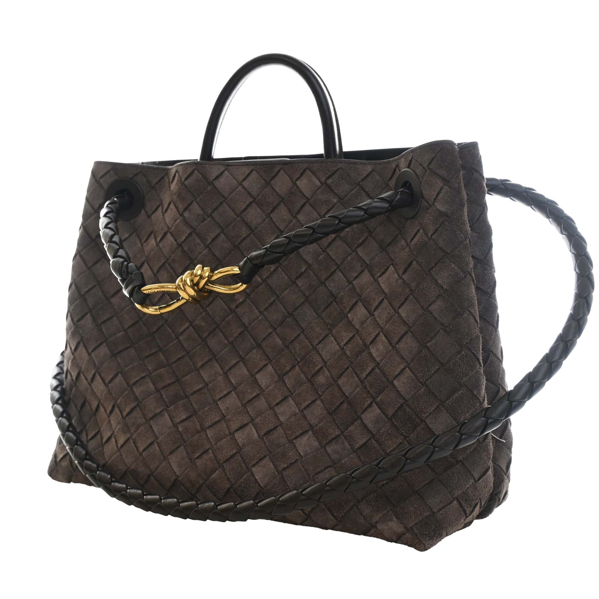 Bottega Veneta Medium Suede Intrecciato Andiamo Bag - image 7