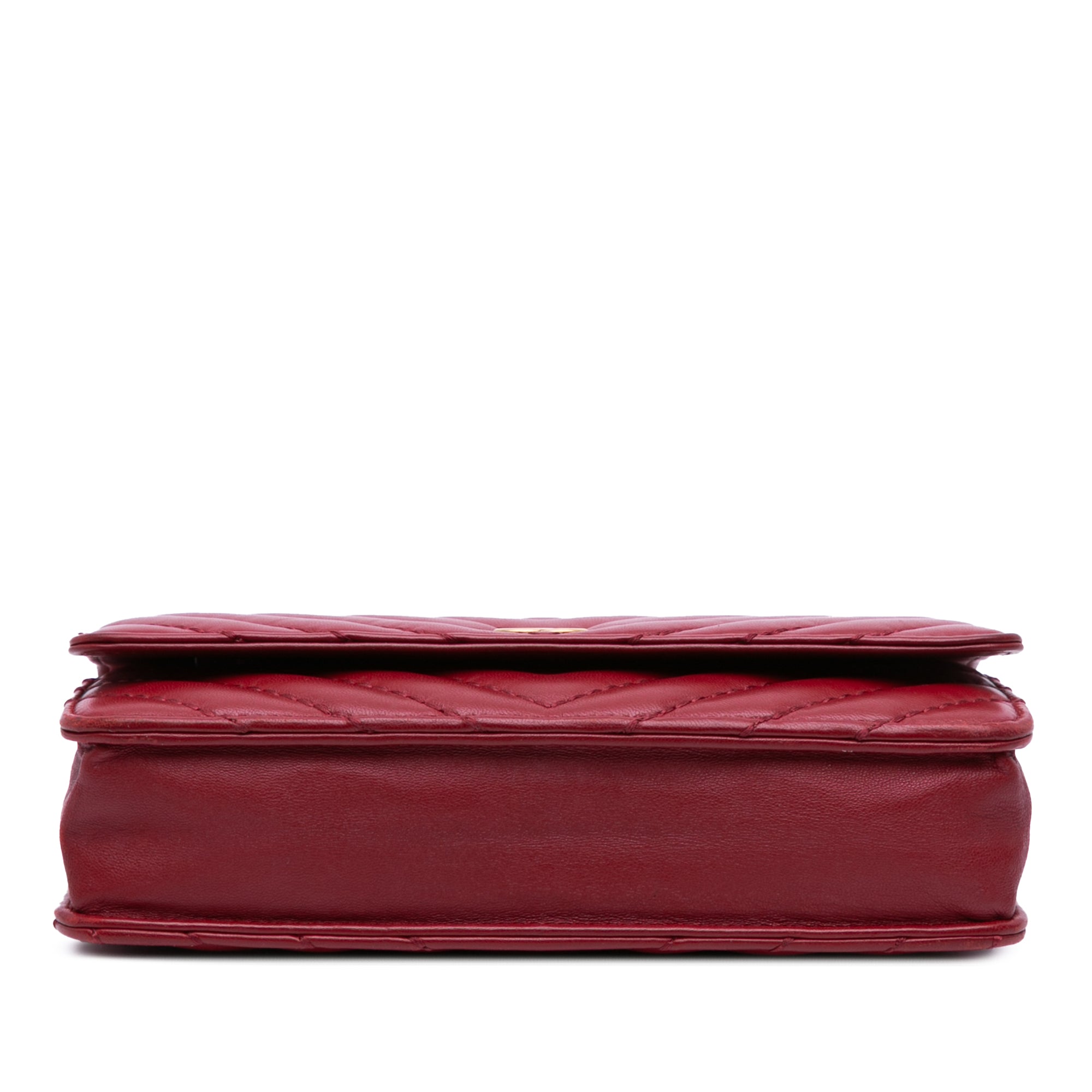 Chanel Métiers d'Art CC Chevron Lambskin Wallet On Chain - image 3