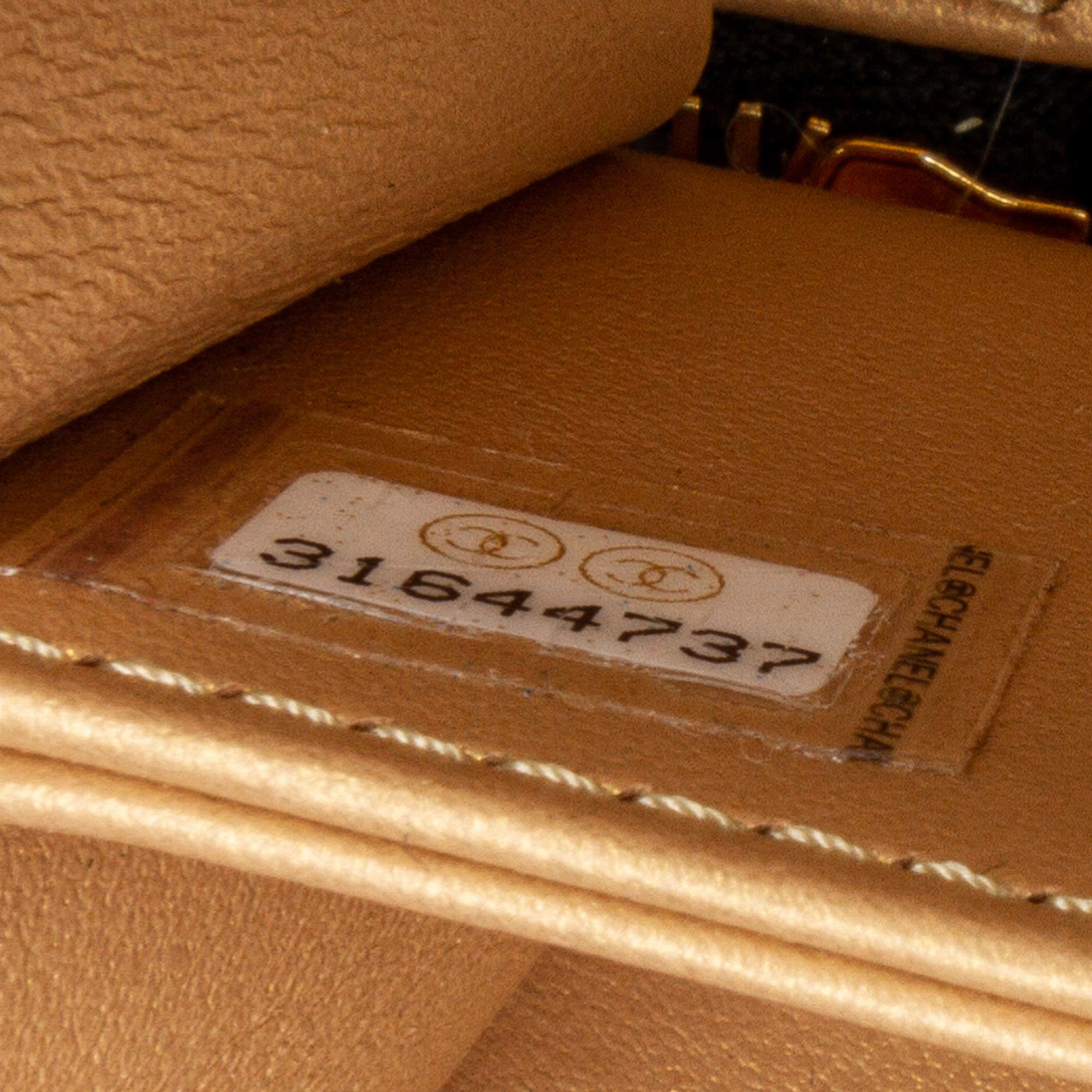 Chanel CC Quilted Golden Plate Vanity Crossbody - image 10
