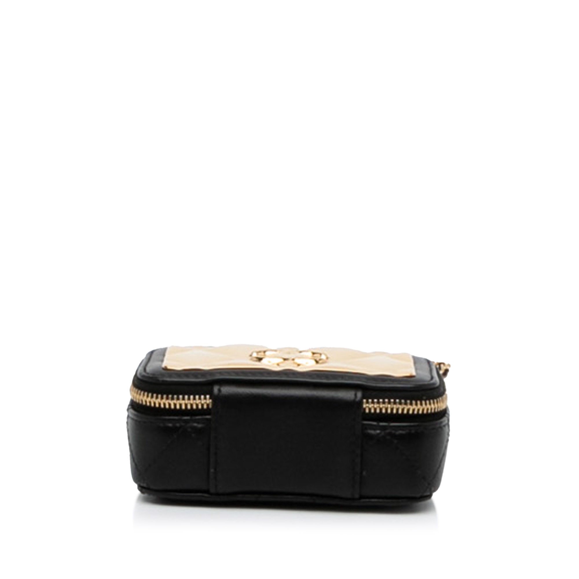 Chanel CC Quilted Golden Plate Vanity Crossbody - image 5