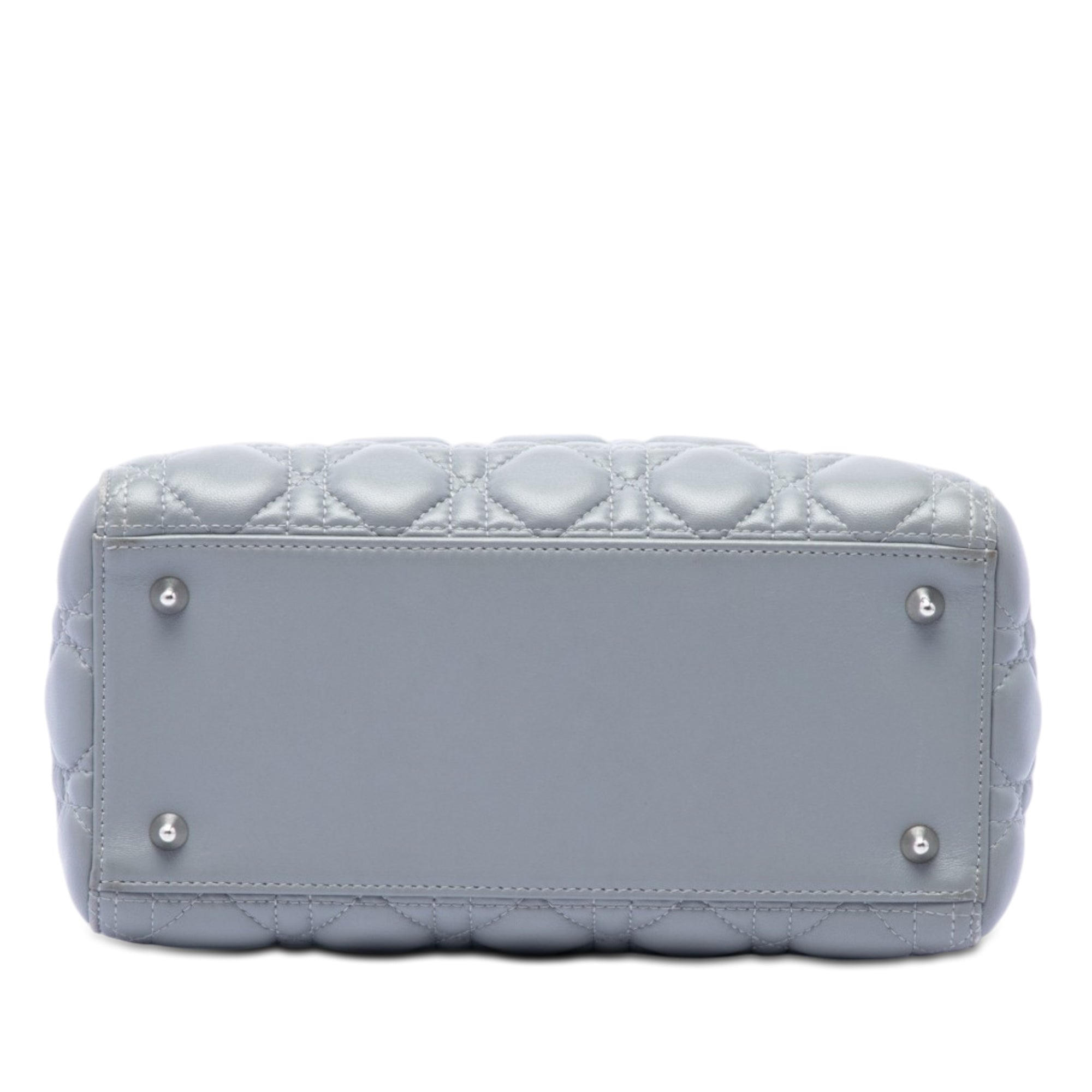 Dior Medium Metallic Lambskin Cannage Lady Dior - image 3