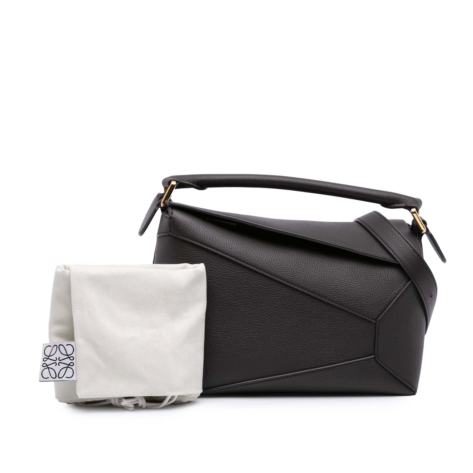 LOEWE Small Calfskin Puzzle Edge Satchel - image 9
